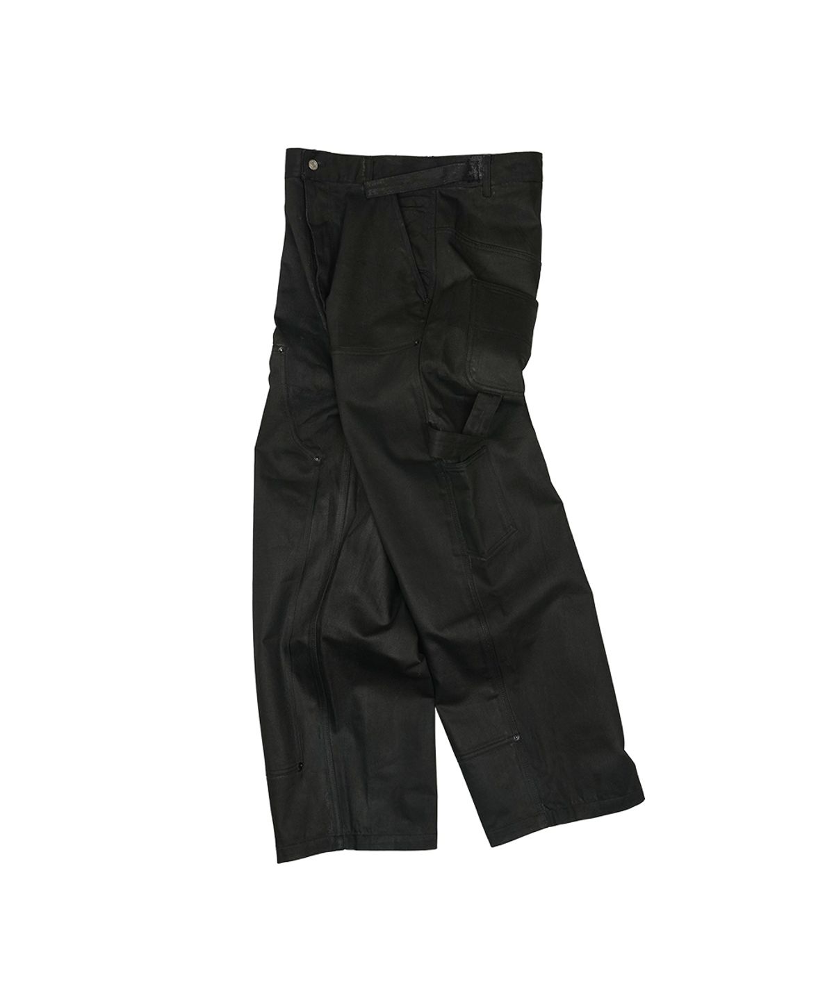 그레일즈(GRAILZ) [GRAILZ X KOIN SEOUL] CARPENTER RAW PANTS [COATED BLACK]
