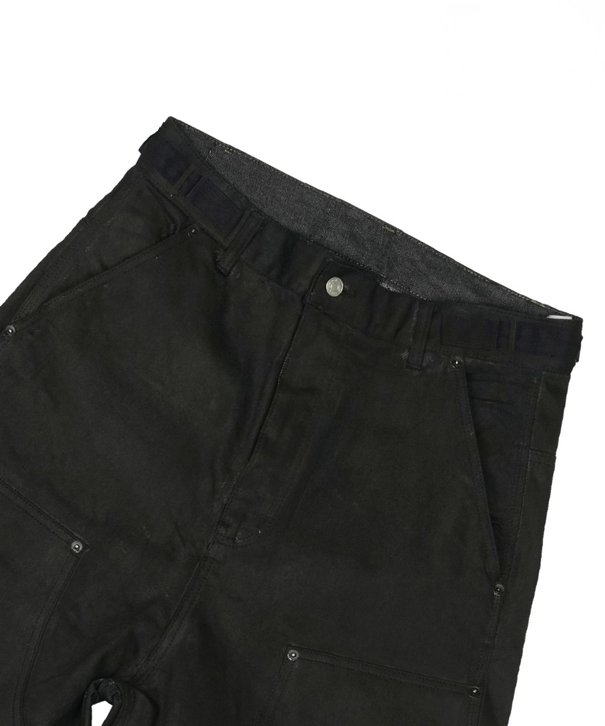 그레일즈(GRAILZ) [GRAILZ X KOIN SEOUL] CARPENTER RAW PANTS [COATED BLACK]