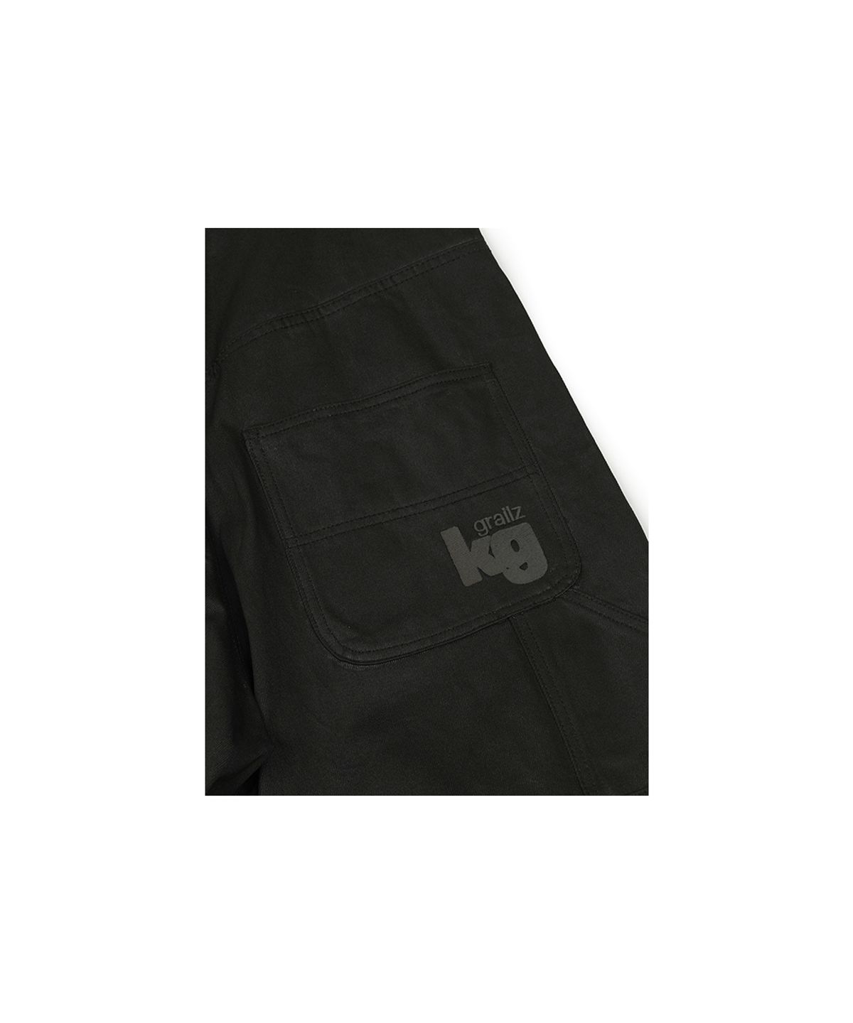 그레일즈(GRAILZ) [GRAILZ X KOIN SEOUL] CARPENTER RAW PANTS [COATED BLACK]