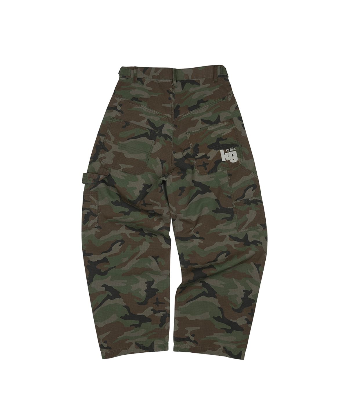그레일즈(GRAILZ) [GRAILZ X KOIN SEOUL] CARPENTER RAW PANTS [CAMO]