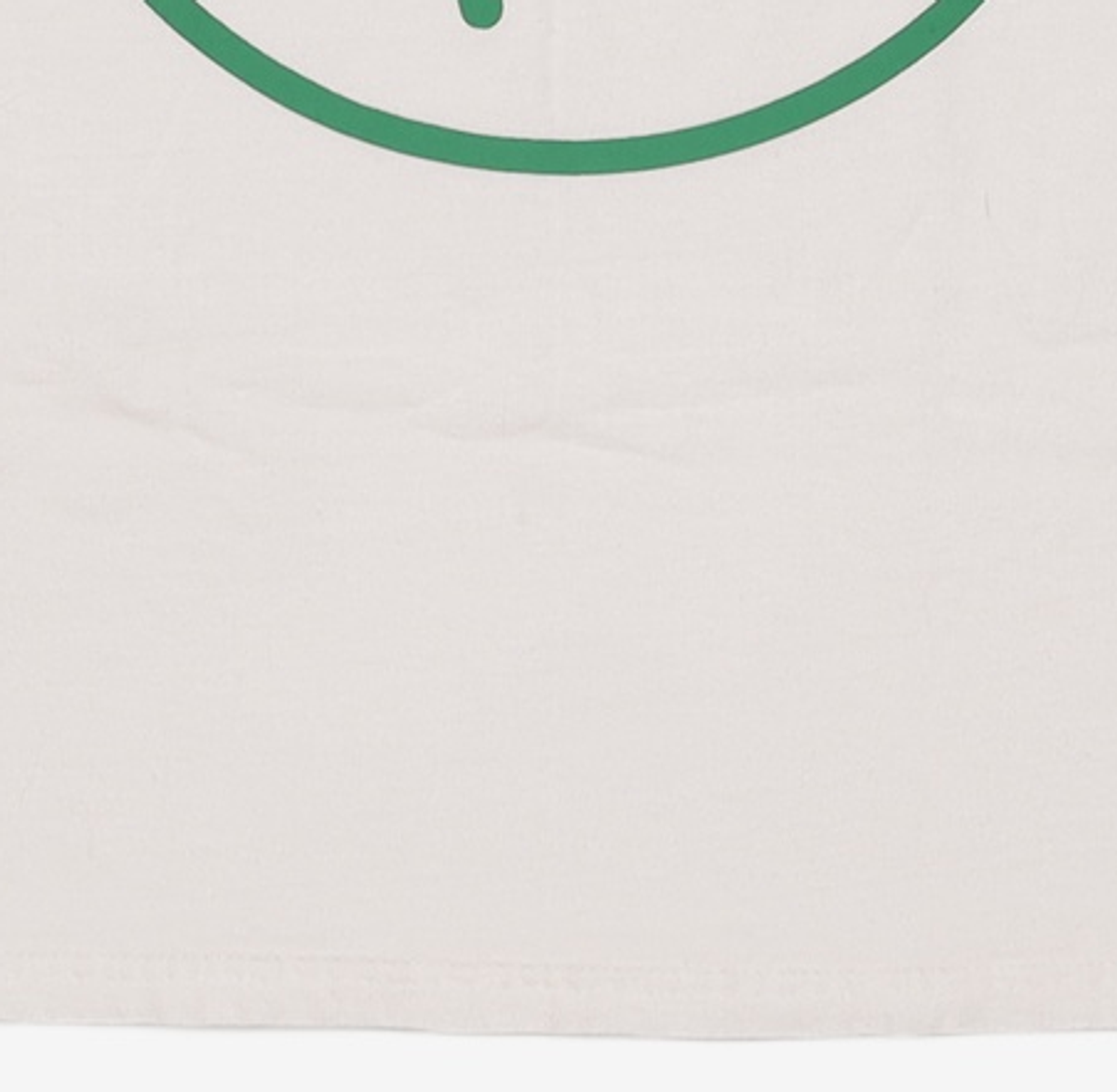 잇터(ITER) [FACE LINE] BIG FACE T-SHIRTS_WHITE/GREEN S