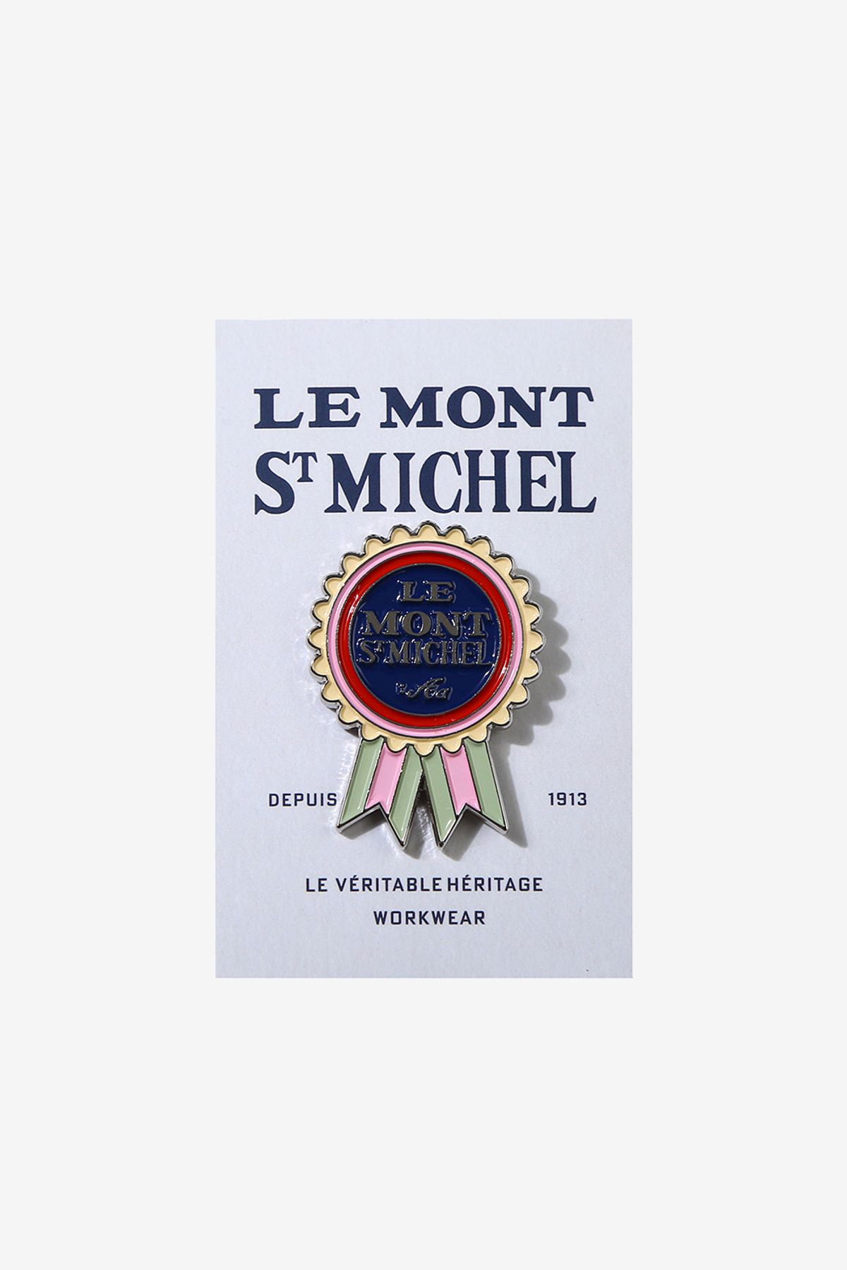 르몽생미셸(LE MONT ST MICHEL) LMSM Rosette Badge_Navy