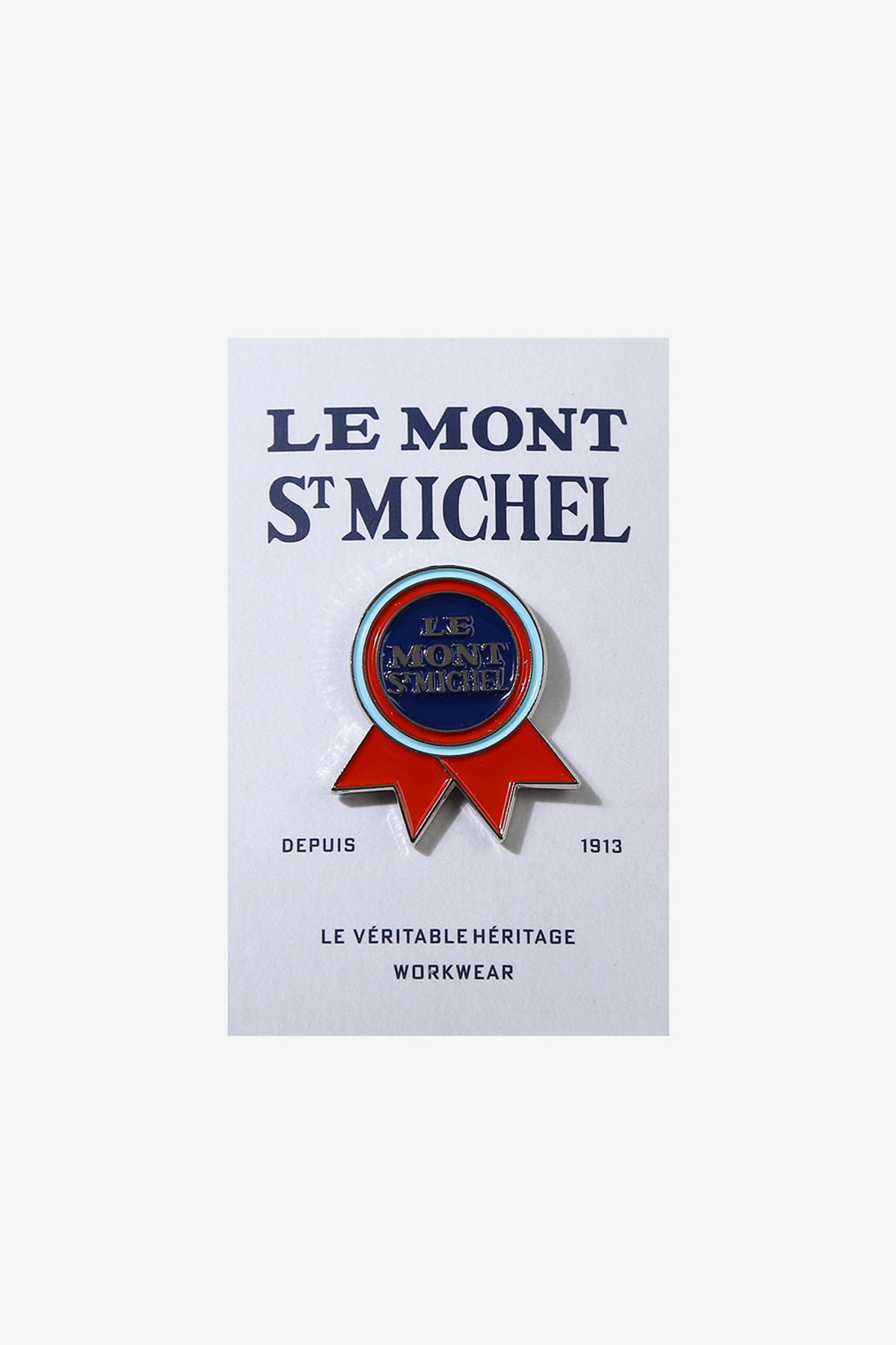 르몽생미셸(LE MONT ST MICHEL) LMSM Rosette Badge_Red
