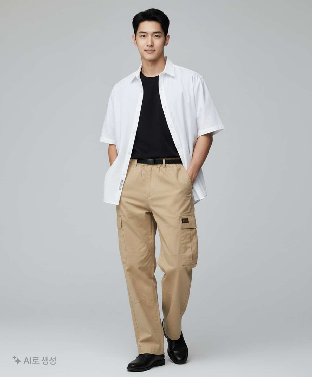 컬럼비아 유니버시티(COLUMBIA UNIVERSITY) SL-LABEL BELTED CARGO COTTON PANTS 헤리티지베이지 L