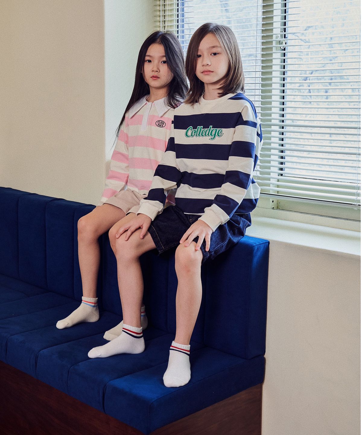 지지알엔(GGRN) [5 PACK] GGRN 키즈 캐주얼 크루 스니크즈 양말
