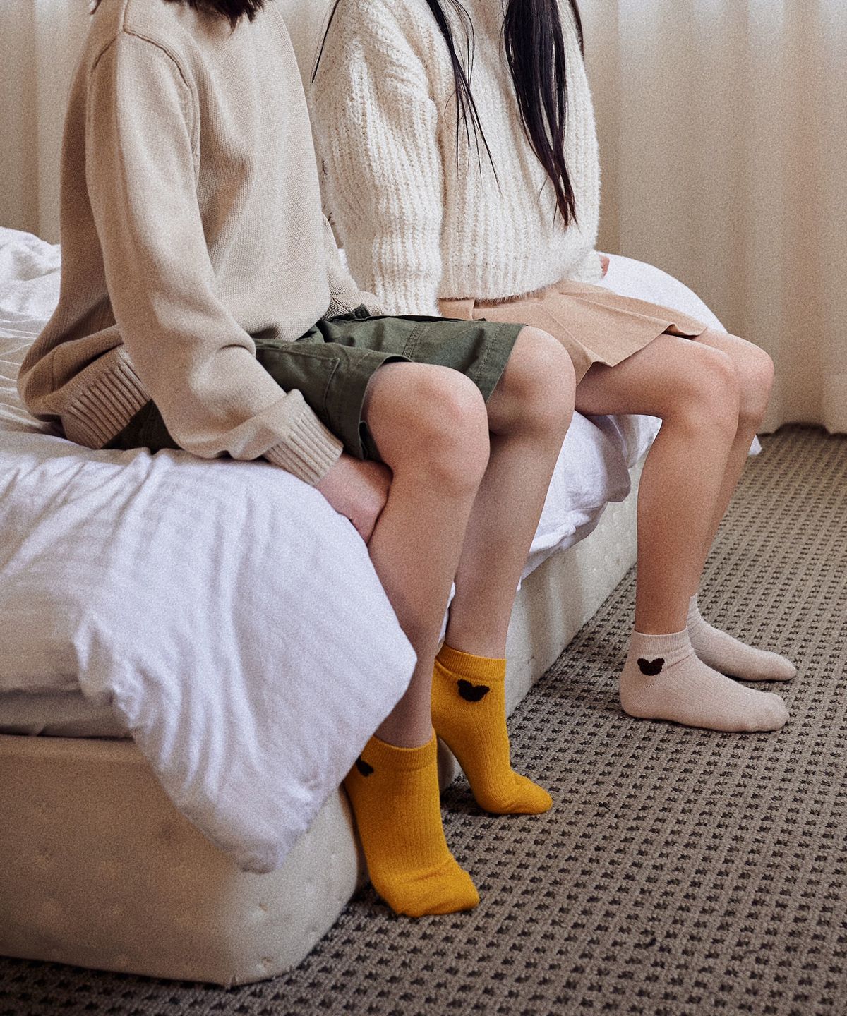 지지알엔(GGRN) [5 PACK] GGRN 키즈 토니 베어 스니커즈 양말