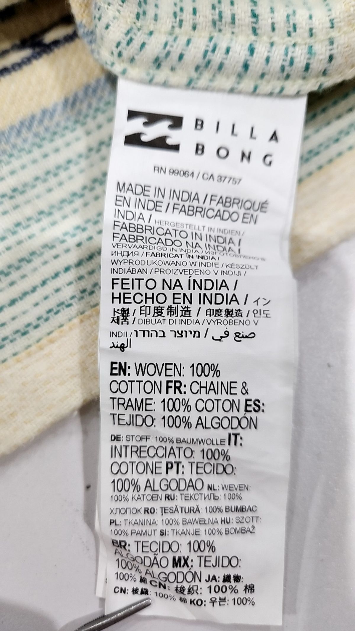 빌라봉(BILLABONG) 캐주얼 셔츠 L