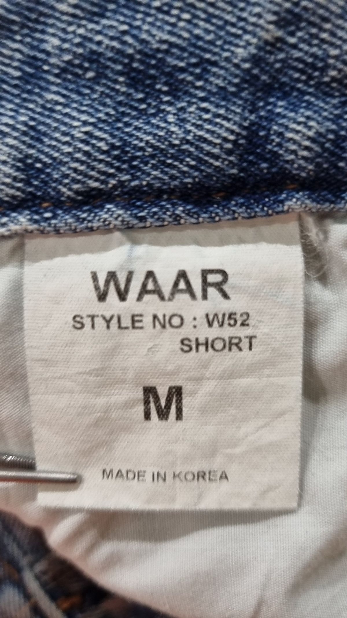 와르(WAAR) 청/데님 팬츠 M