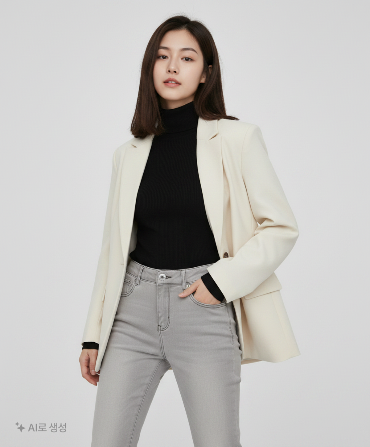 유솔(USALL) 청/데님 팬츠 80