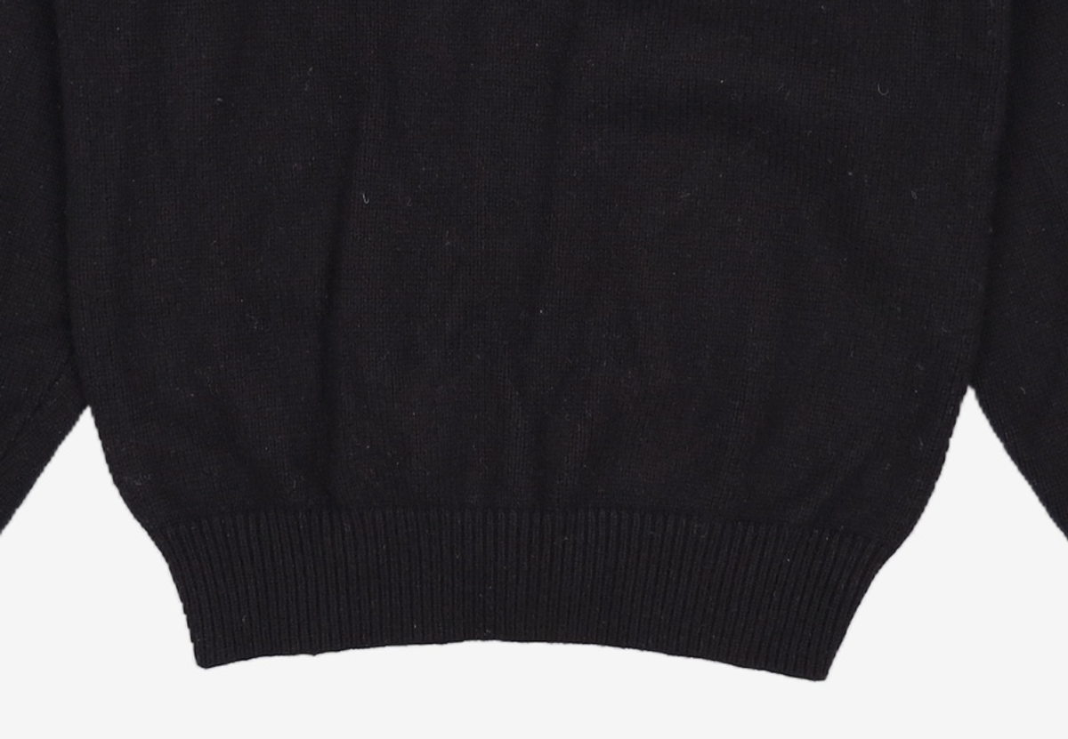 오헤시오(OHESHIO) ROUND COLLAR JACQUARD CARDIGAN, BLACK FREE