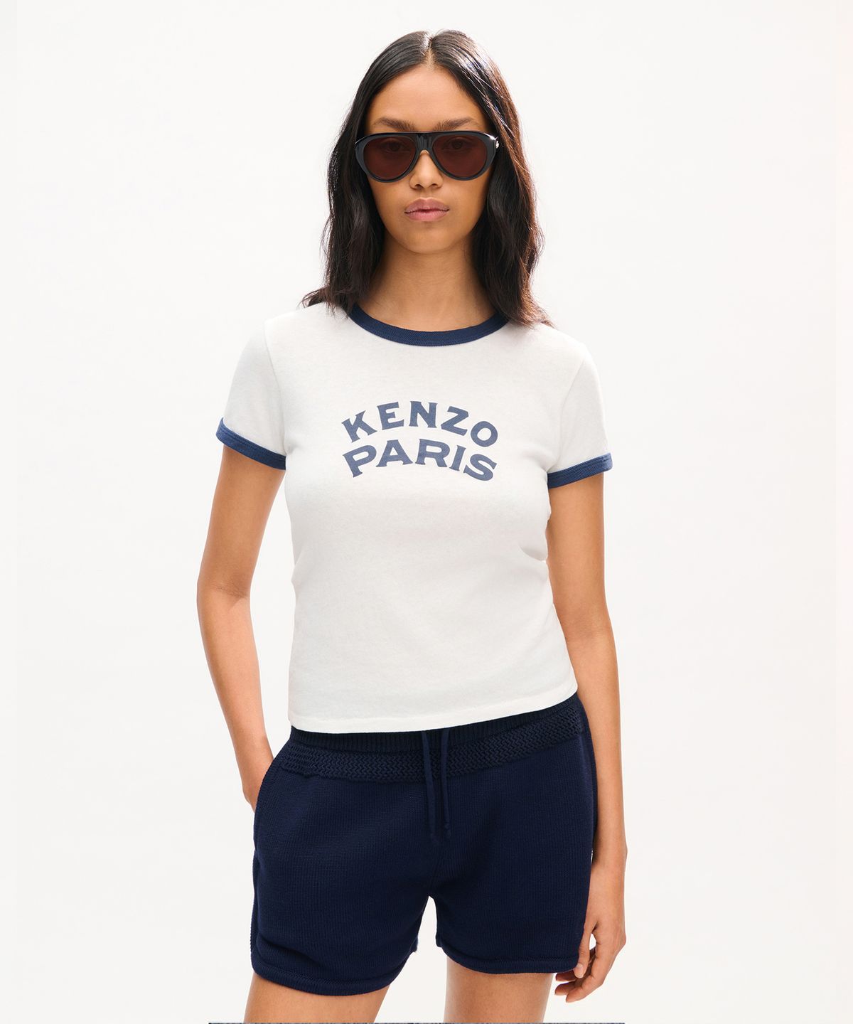 겐조(KENZO) 유니섹스 프리 컬렉션 갓츠 겐조 파리 엠블럼 클래식 티셔츠_K263AUT101WHX