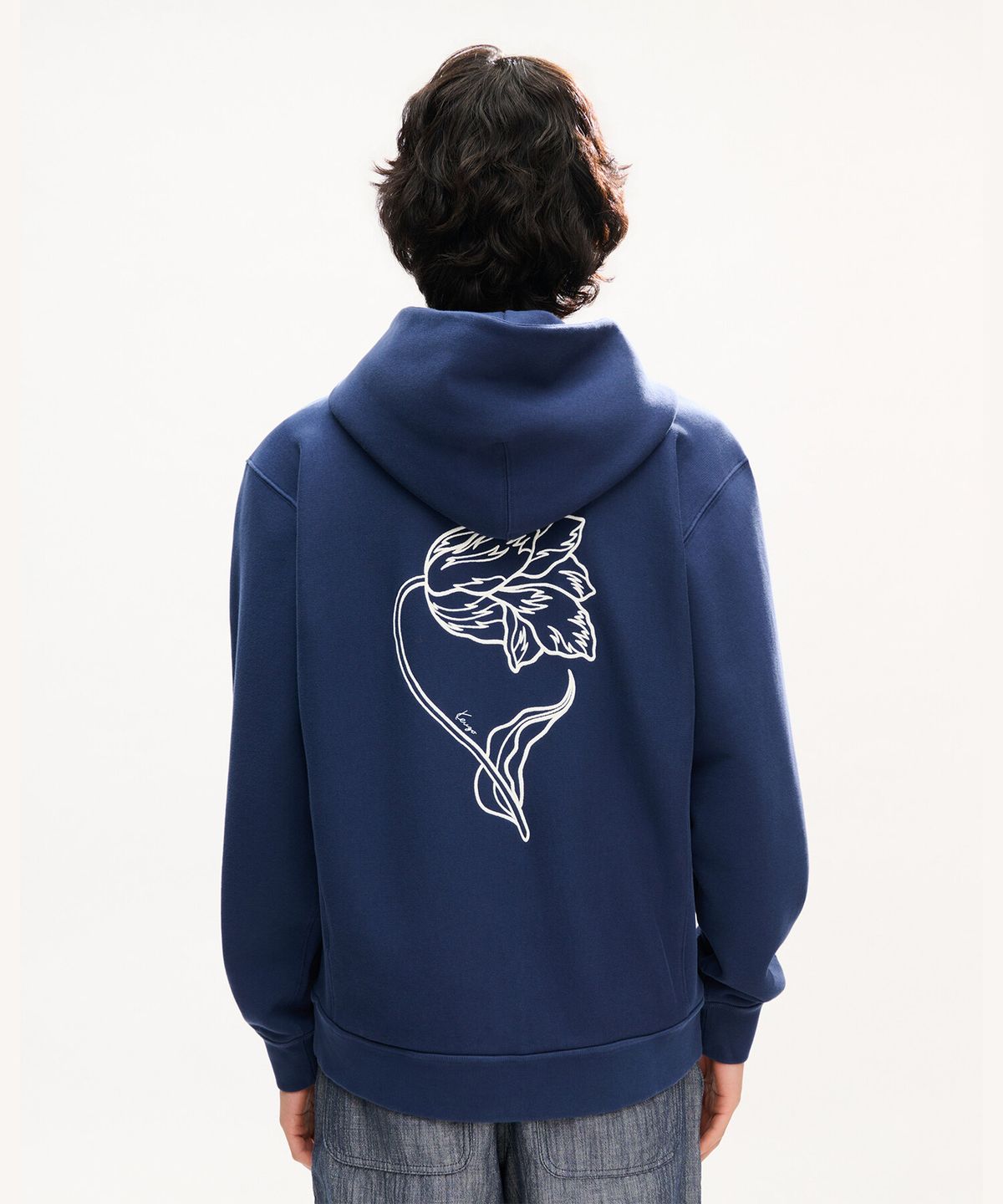 겐조(KENZO) 남성 튤립 클래식 집 업 후디_K263AMWU01DBX
