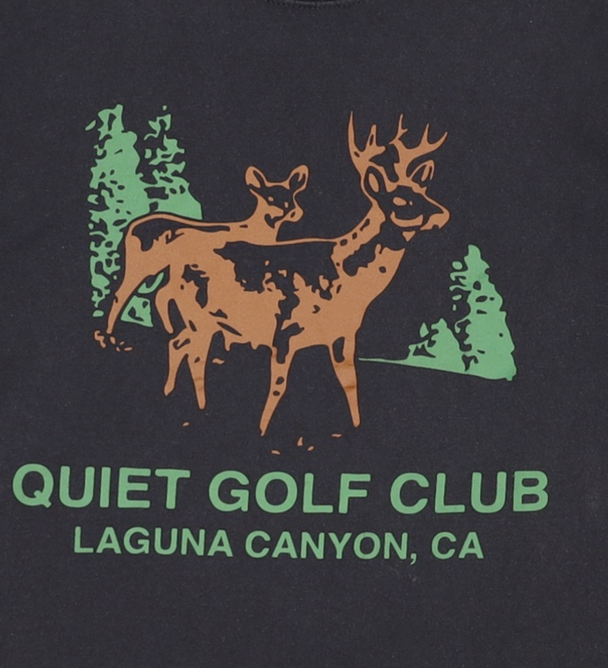 콰이어트 골프(quiet golf) 반소매 티셔츠 L