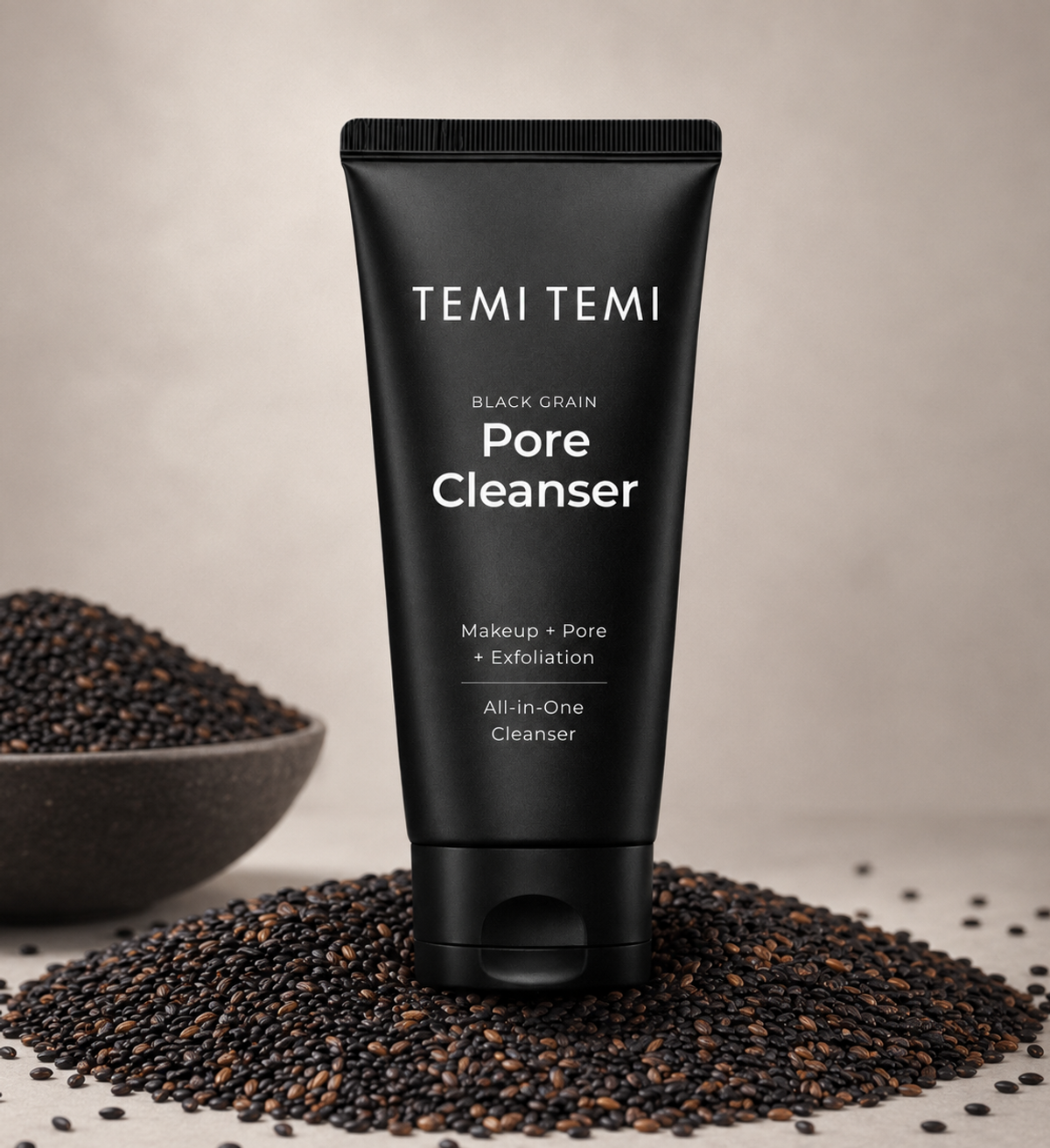 테미테미(TEMITEMI) 블랙그레인 모공팩클렌저 120ml x 2