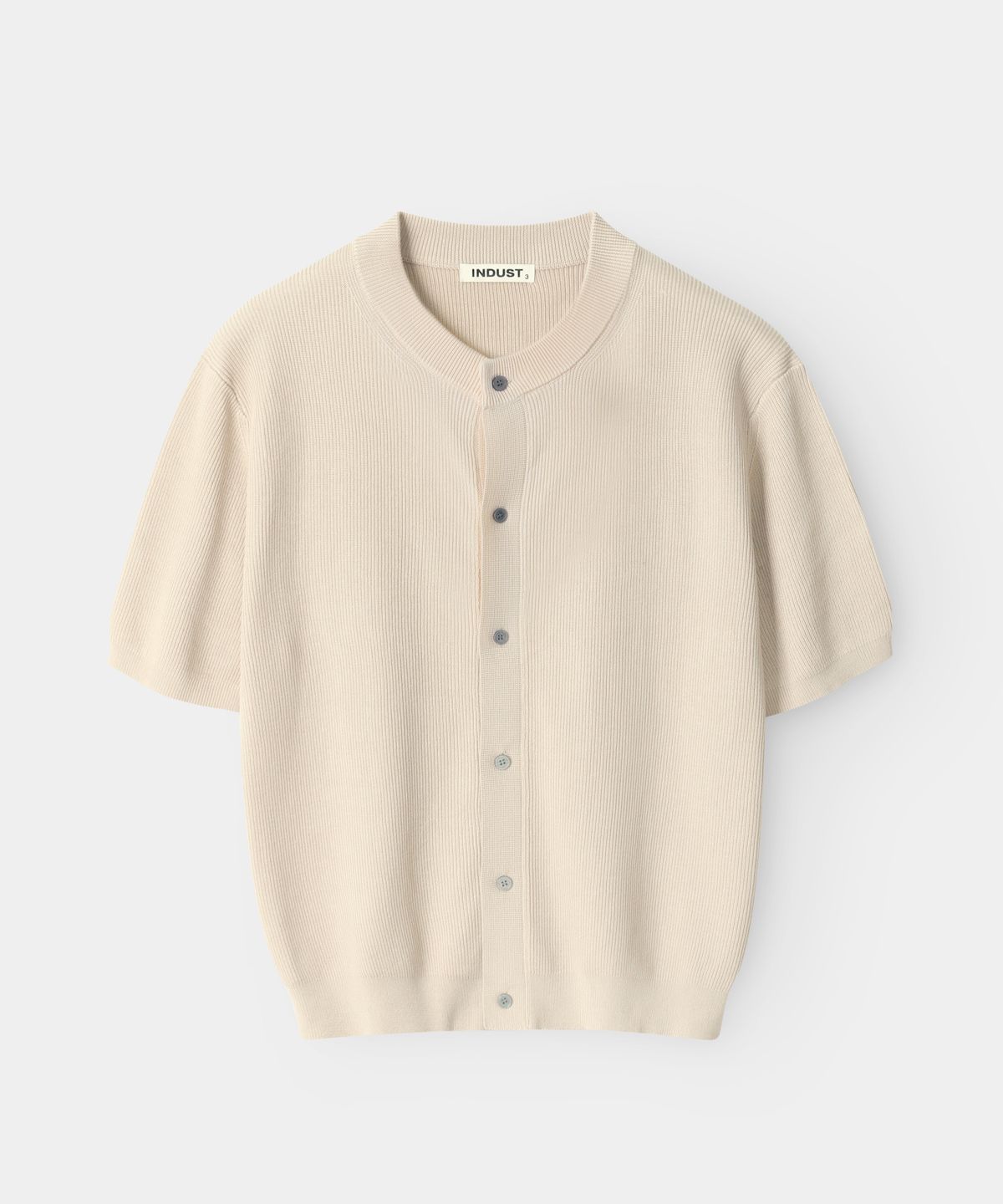 인더스트(INDUST) 크롭 머슬 라운드 하프가디건_4COLOR