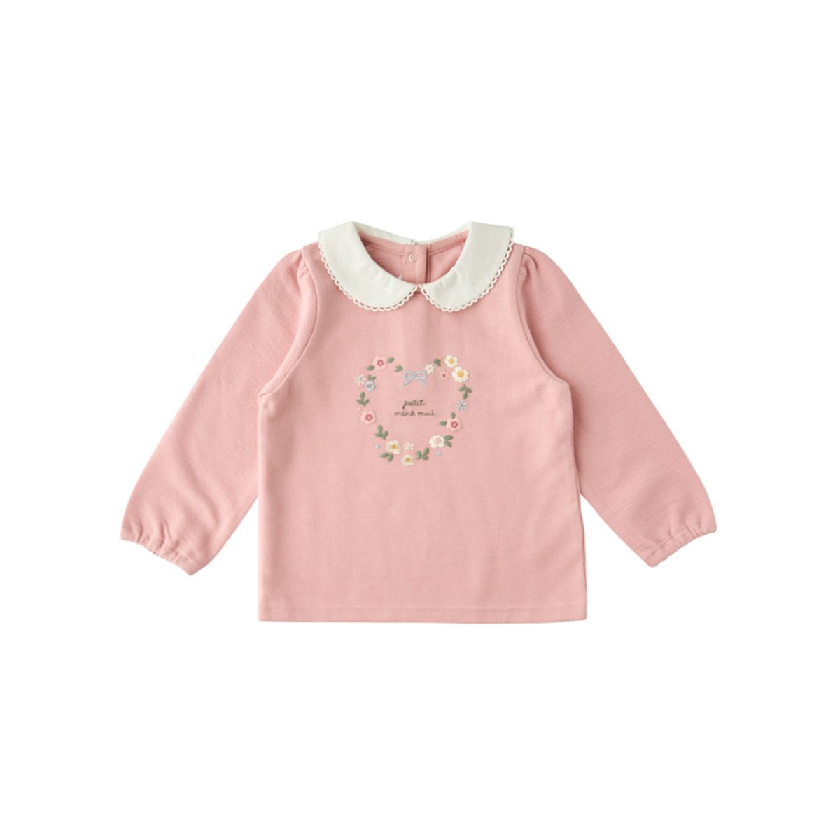 밍크뮤(MINKMUI) 하트카라티셔츠 (35A15-330-04)