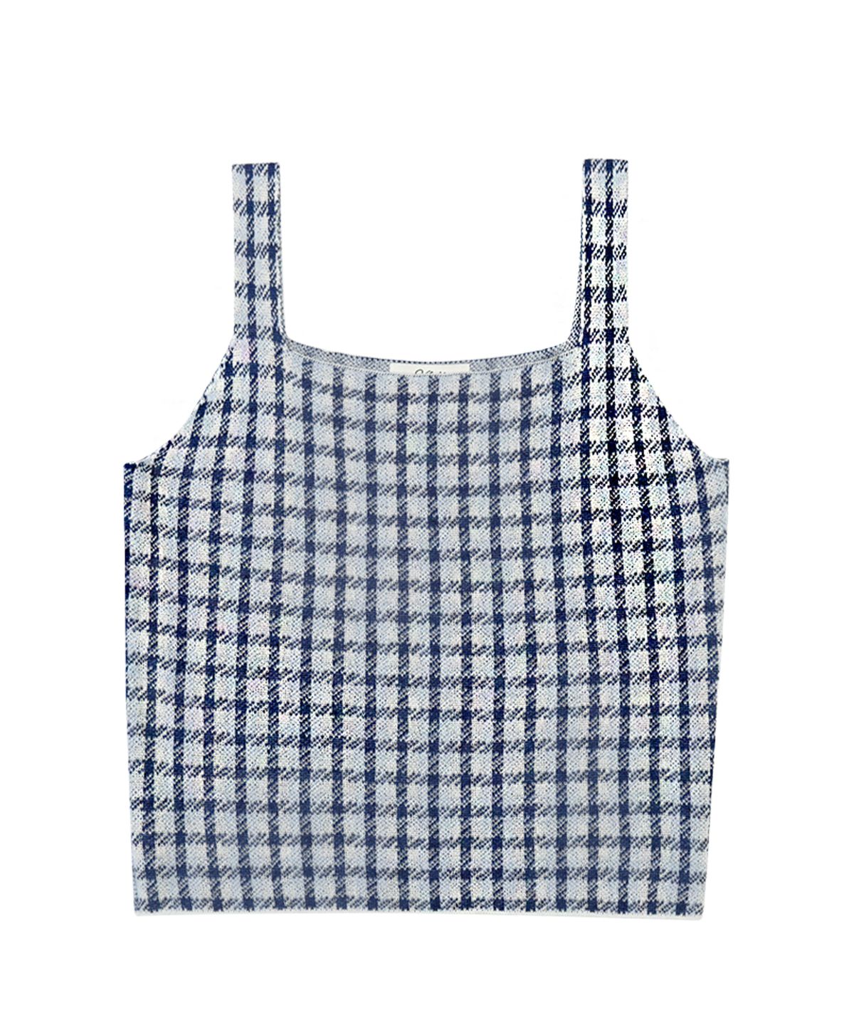블레티(VLETI) Linen Jacquard Knit Sleeveless (sky blue)