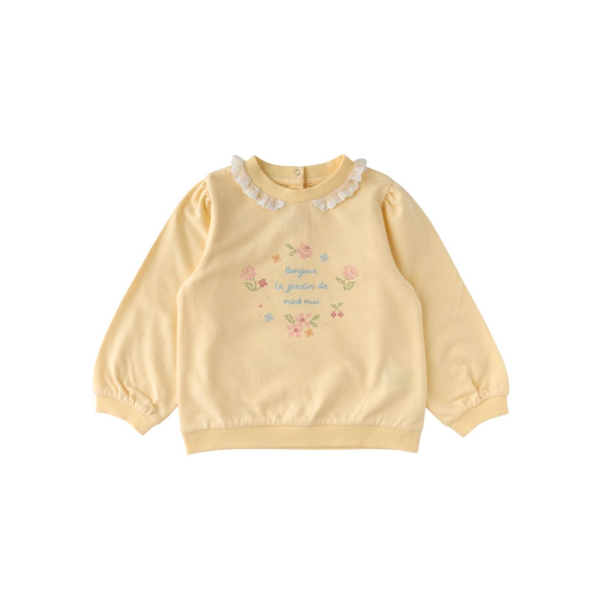 밍크뮤(MINKMUI) 리본십자수스웨트셔츠 (35A15-334-06)