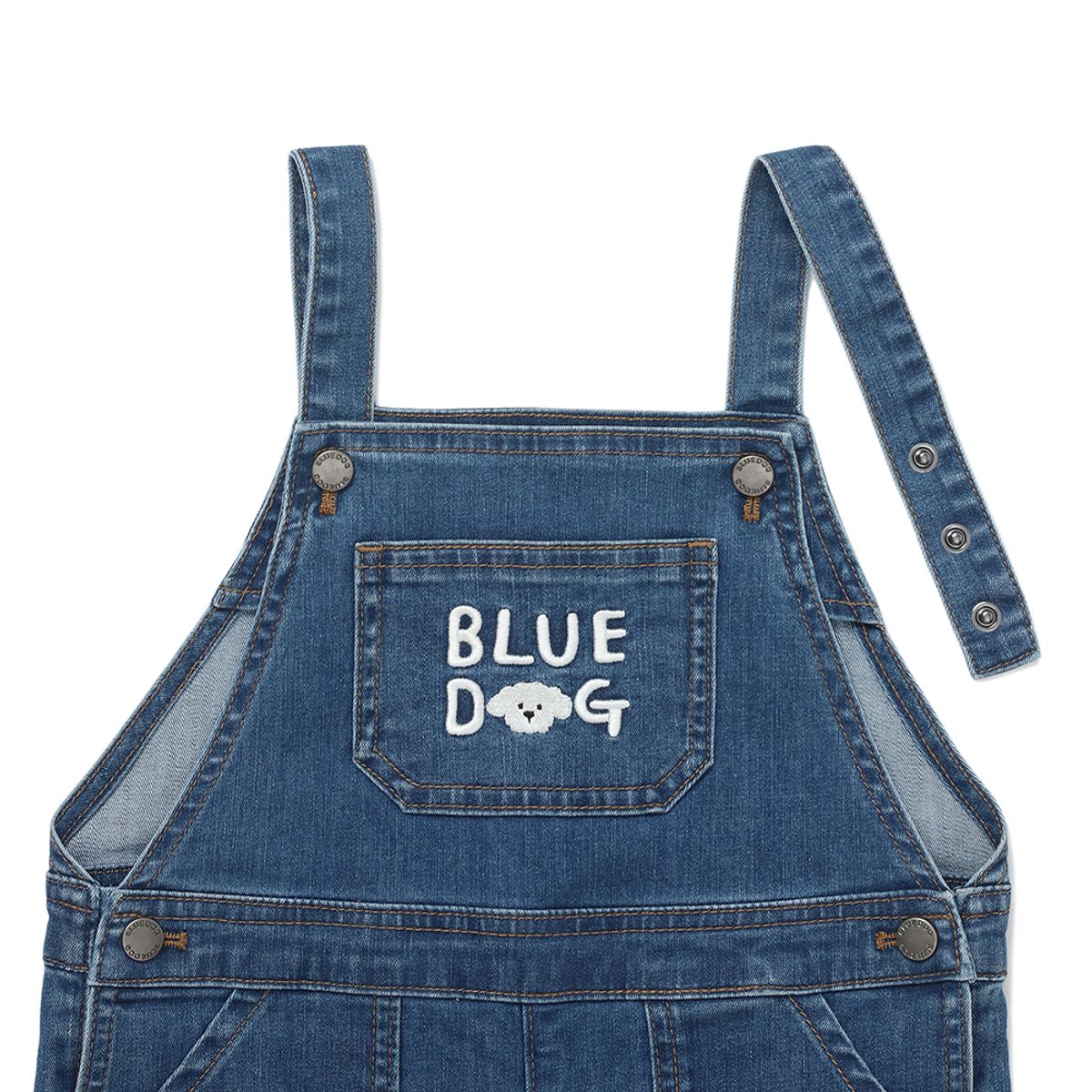 블루독 베이비(BLUEDOGBABY) 블루독 데님 오버롤 (45A14-423-01)