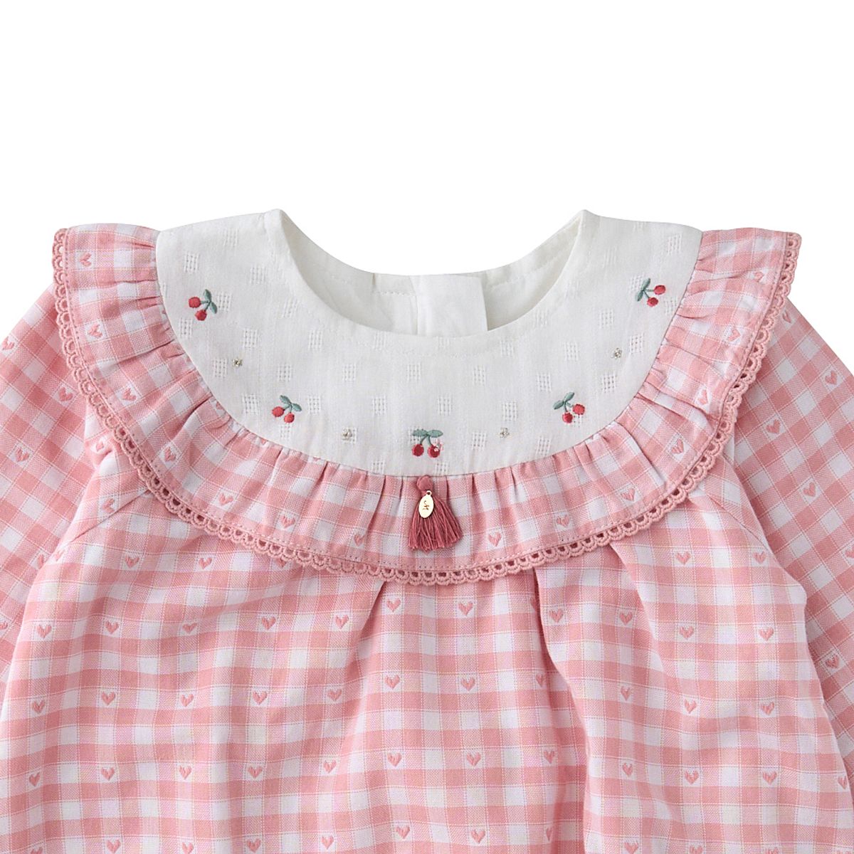 밍크뮤(MINKMUI) 쁘띠하트체크SET바디슈트 (35A12-604-06)
