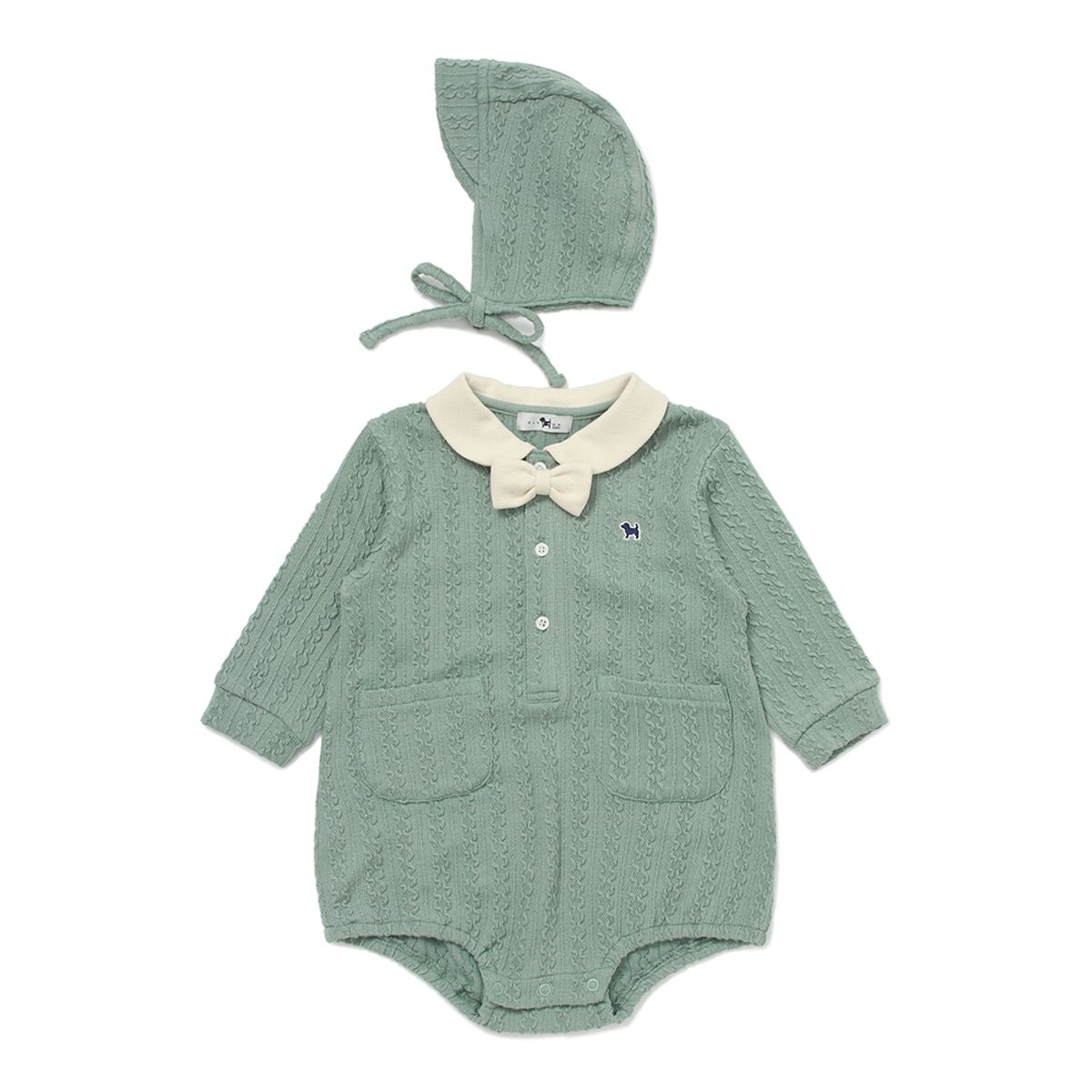 블루독 베이비(BLUEDOGBABY) 블루독 코지 바디수트 A (45A13-604-08)