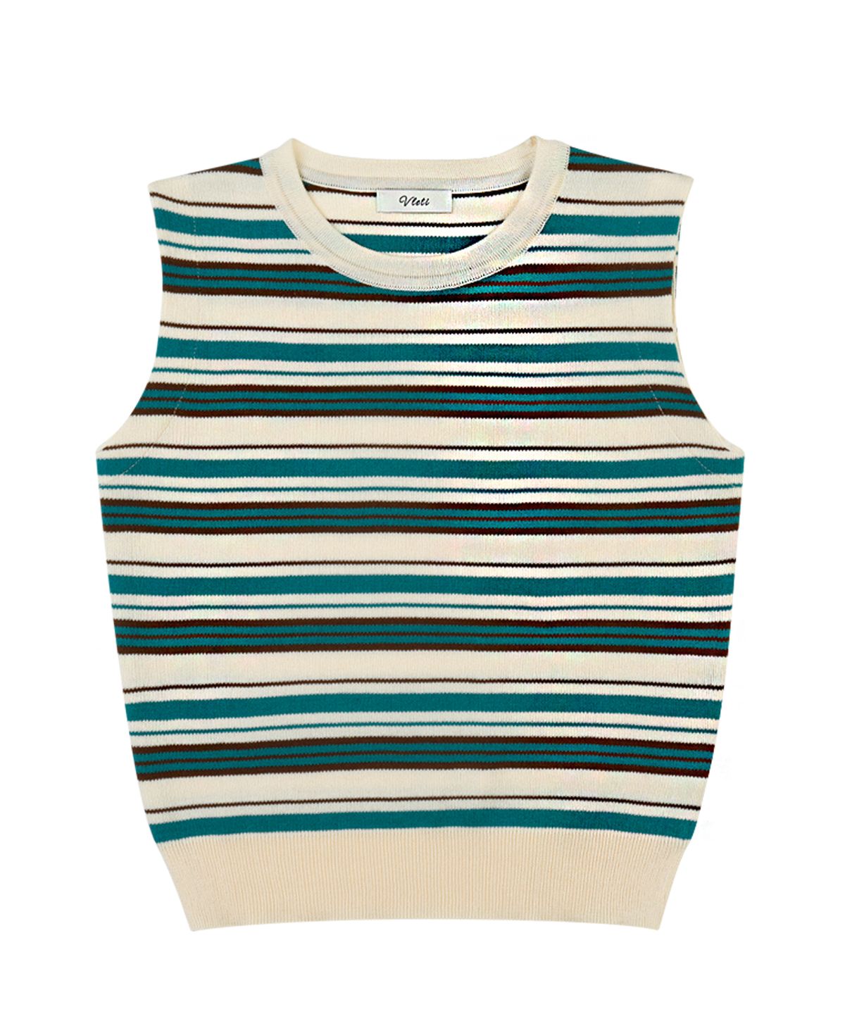 블레티(VLETI) Stripe Viscose Knit Sleeveless (beige)