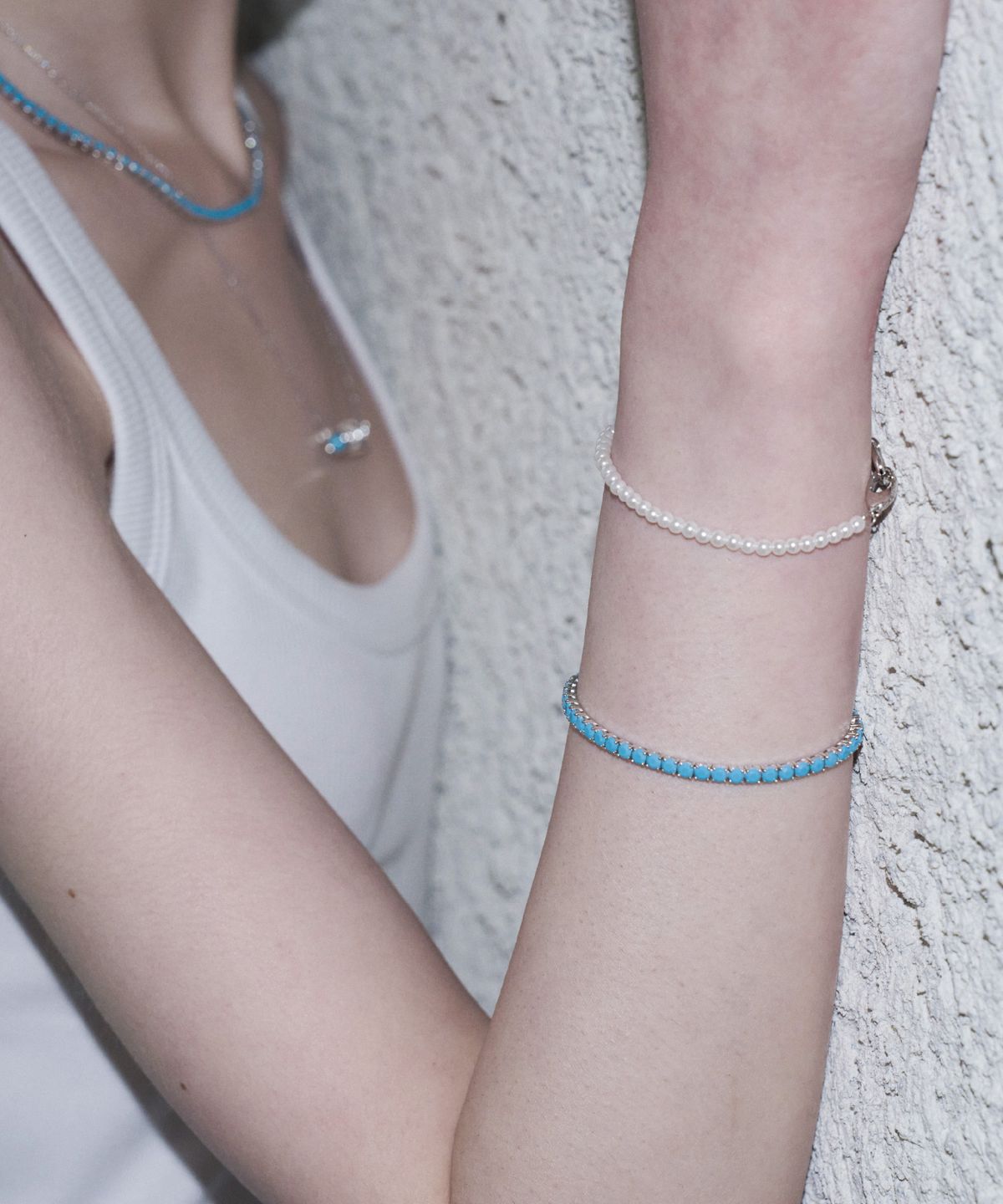 리스(LISSE) [925 SILVER] PEARL LINK B
