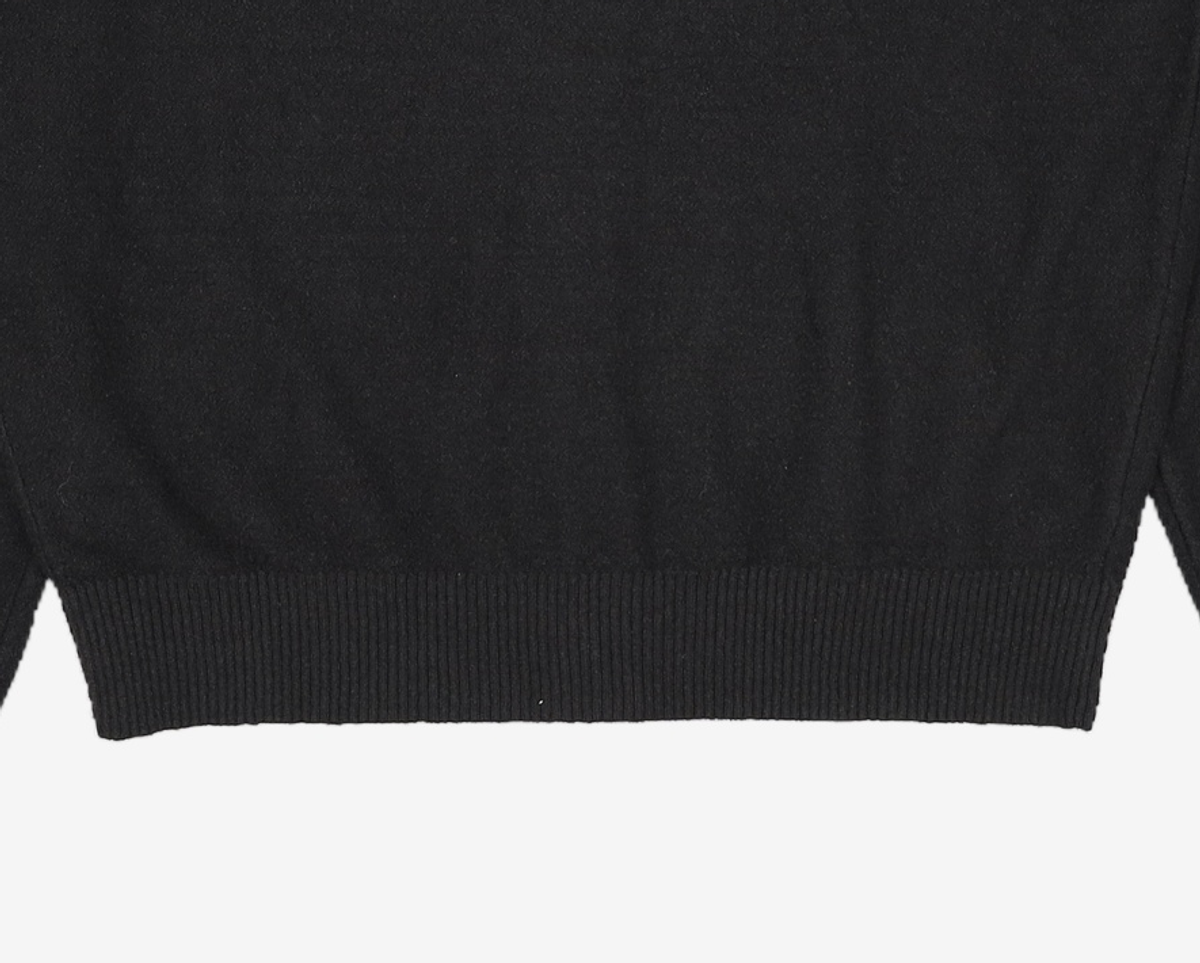 디스이즈네버댓(THISISNEVERTHAT) T-Logo Boucle Cardigan Black M