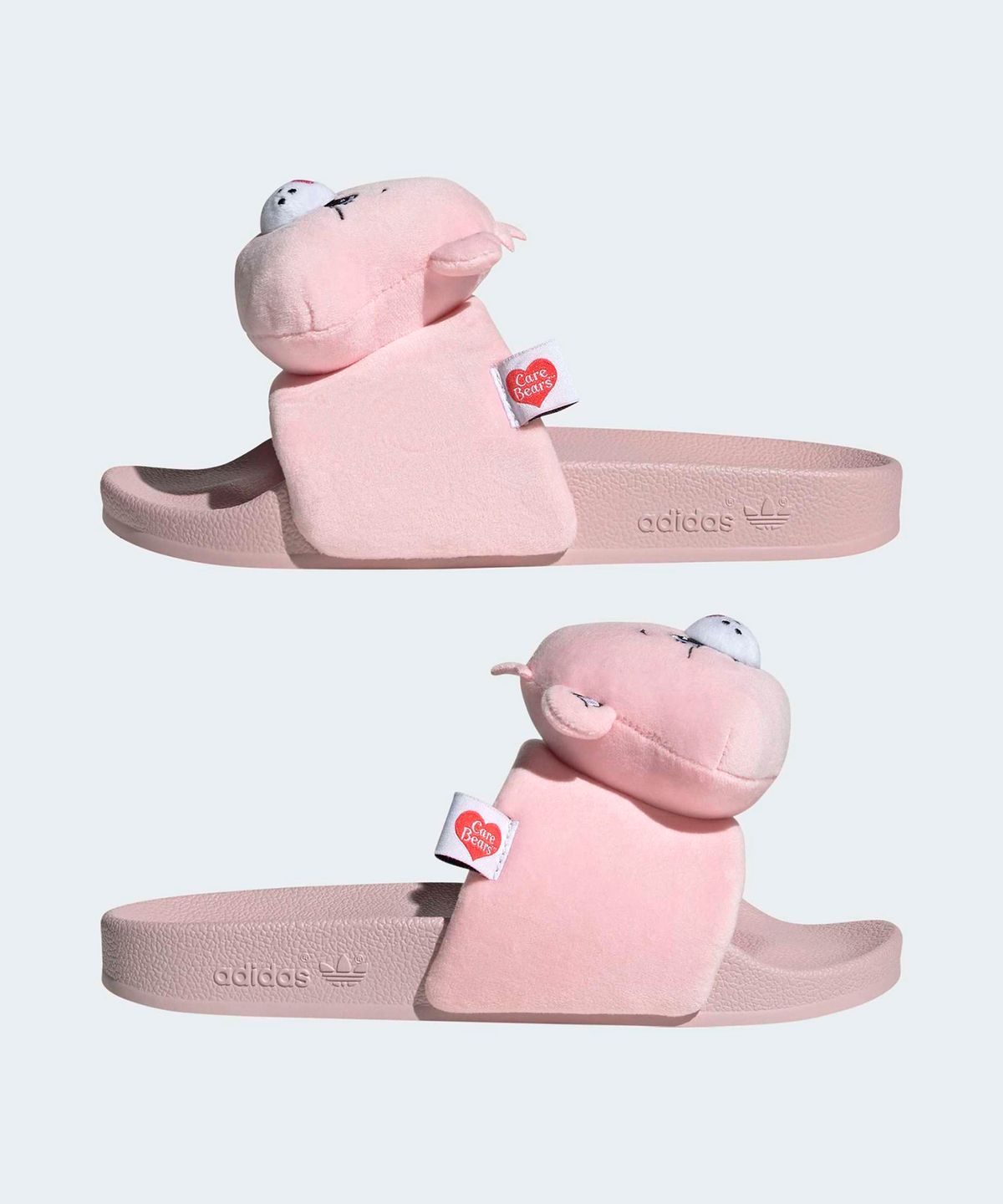 아디다스(ADIDAS) 케어베어 아딜렛 슬라이드 - 핑크:화이트 / KH9957
