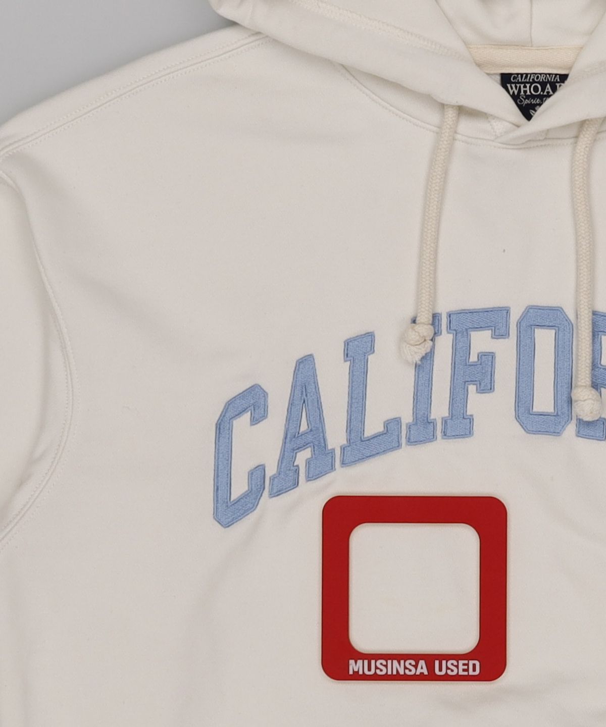 후아유(WHO.A.U) California Letter Hoodie / WHMHE2295U M