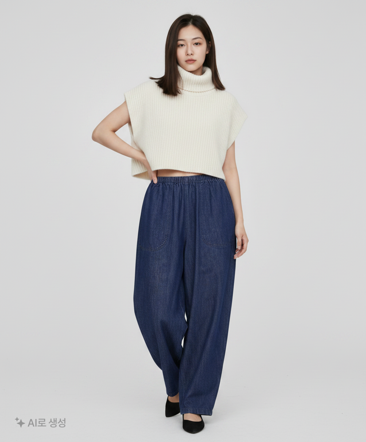 자주(JAJU) 청/데님 팬츠 M