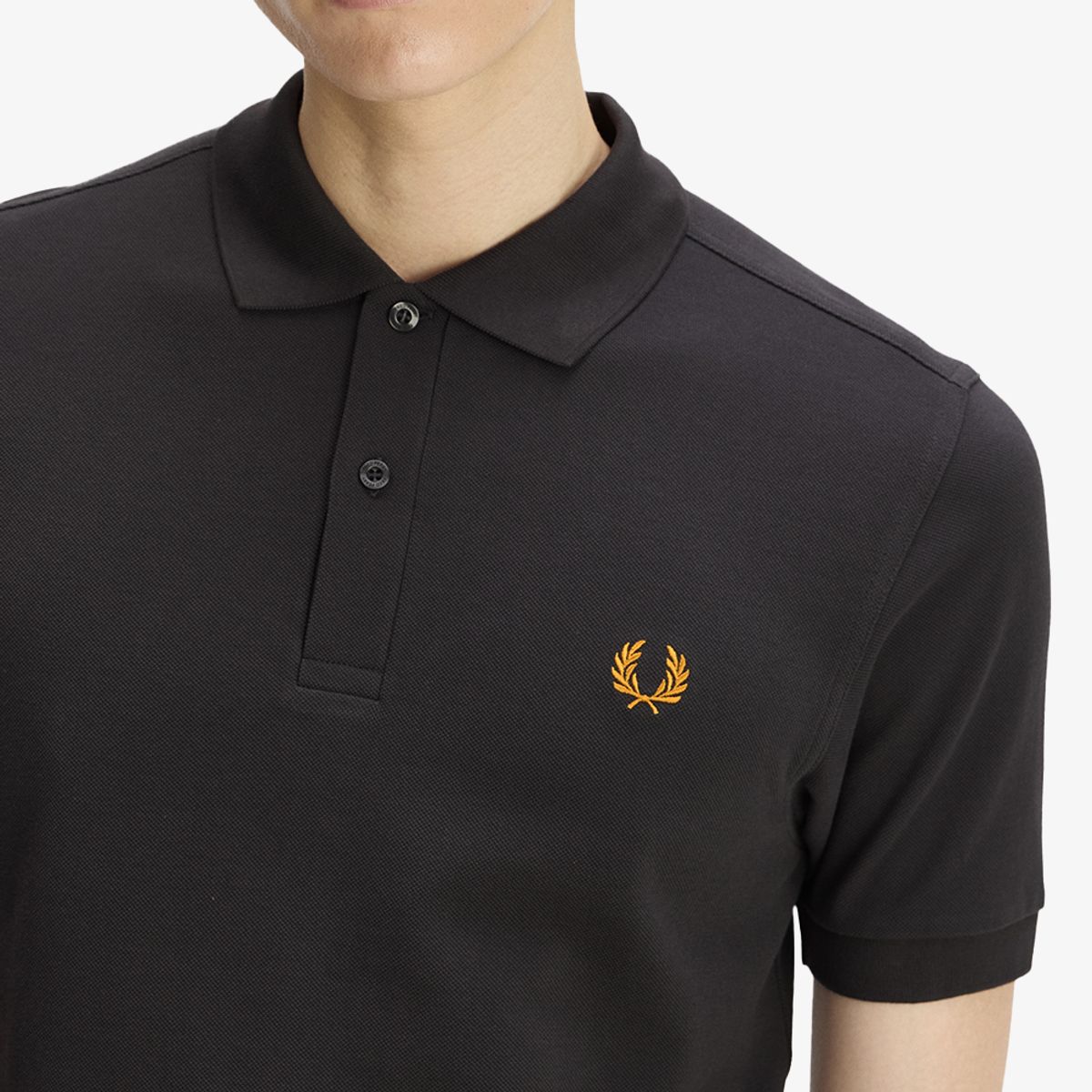 프레드페리(FRED PERRY) [M6000] 플레인 프레드페리 셔츠 - 앵커그레이/골든 AFPM2G36000-85C