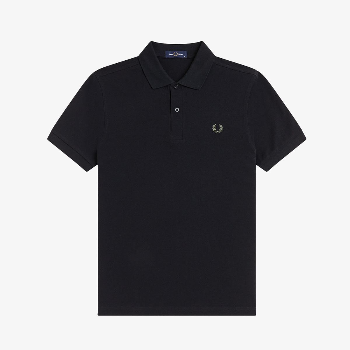 프레드페리(FRED PERRY) [M6000] 플레인 프레드페리 셔츠 - 블랙/로렐리스그린 AFPM2G36000-13C
