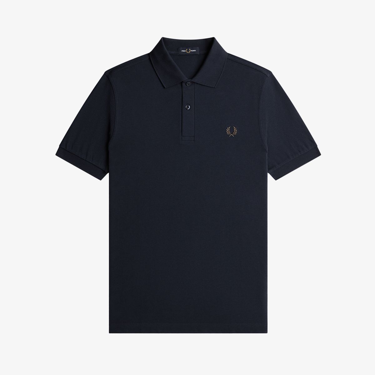 프레드페리(FRED PERRY) [M6000] 플레인 프레드페리 셔츠 - 네이비/리치브라운 AFPM2G36000-91C