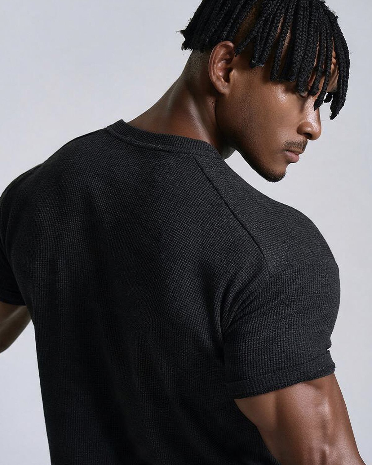 베르만 어패럴(VERMANN APPAREL) 와플 머슬핏 반팔 티셔츠 2color