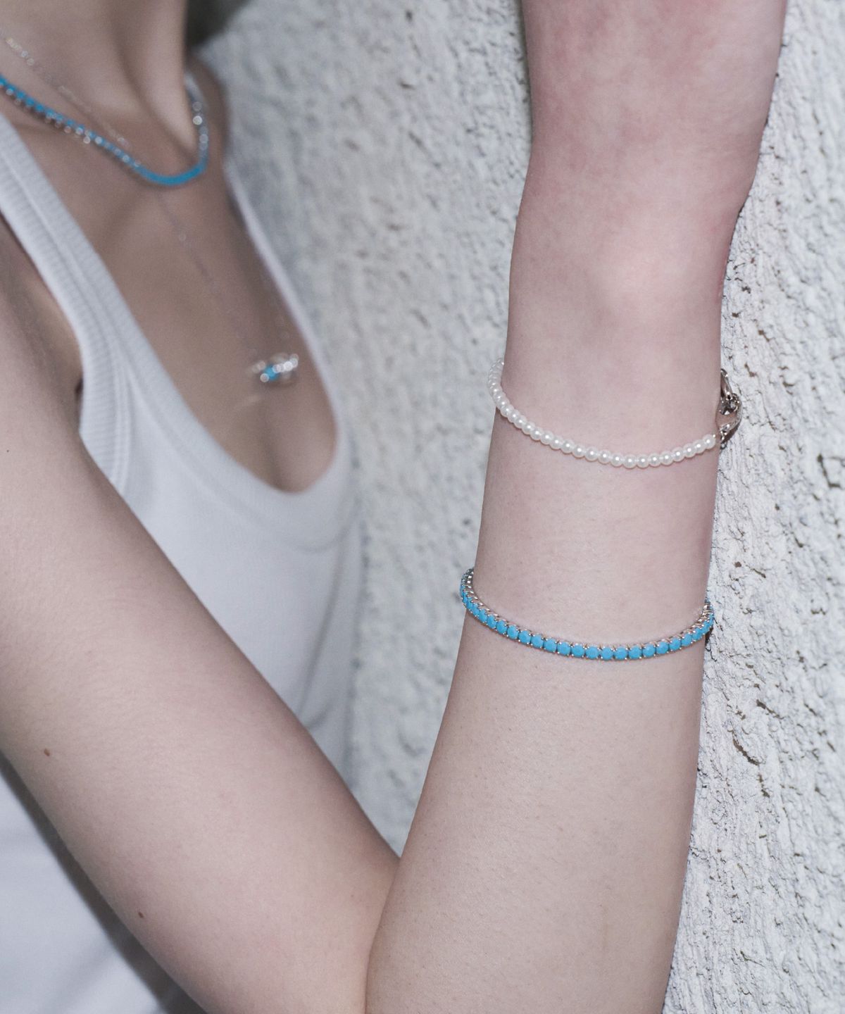 리스(LISSE) [925 SILVER] TURQUOISE TENNIS B