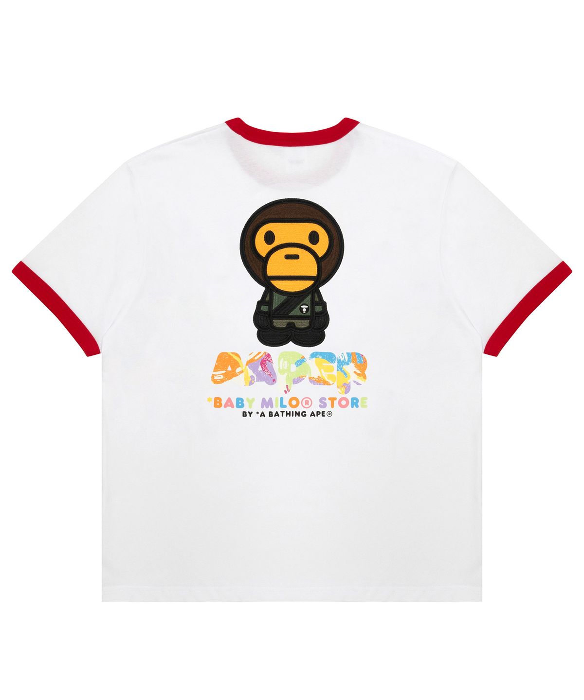 에이프(AAPE) AAPE X BABY MILO STORE Short Sleeve tee / AAPTEM9860XXQWHX