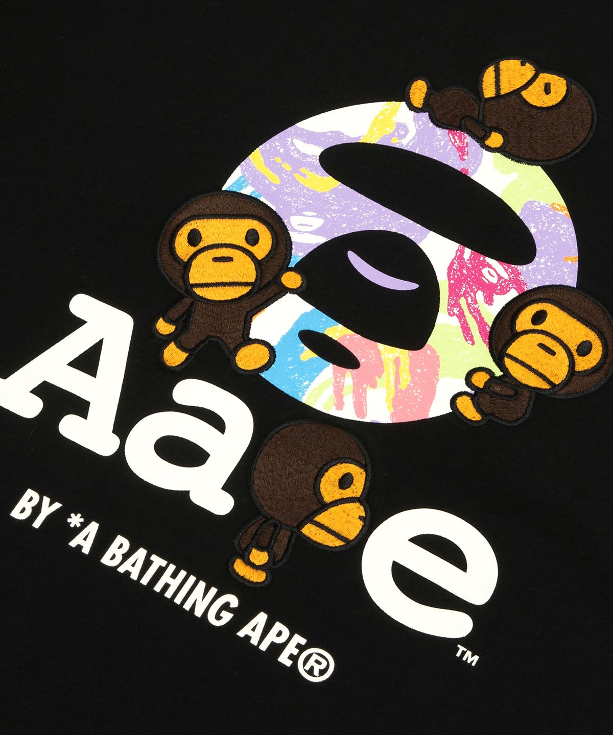 에이프(AAPE) AAPE X BABY MILO STORE Short Sleeve tee / AAPTEM9861XXQBKX