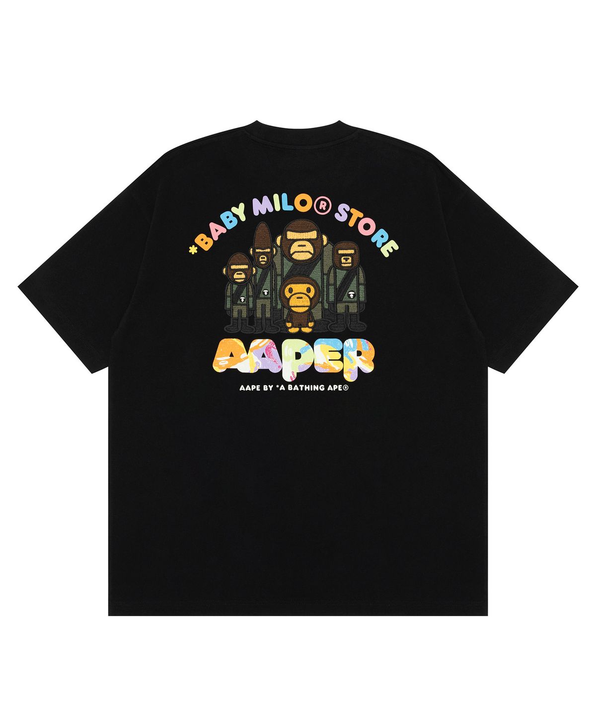 에이프(AAPE) AAPE X BABY MILO STORE Short Sleeve tee / AAPTEM9862XXQBKX