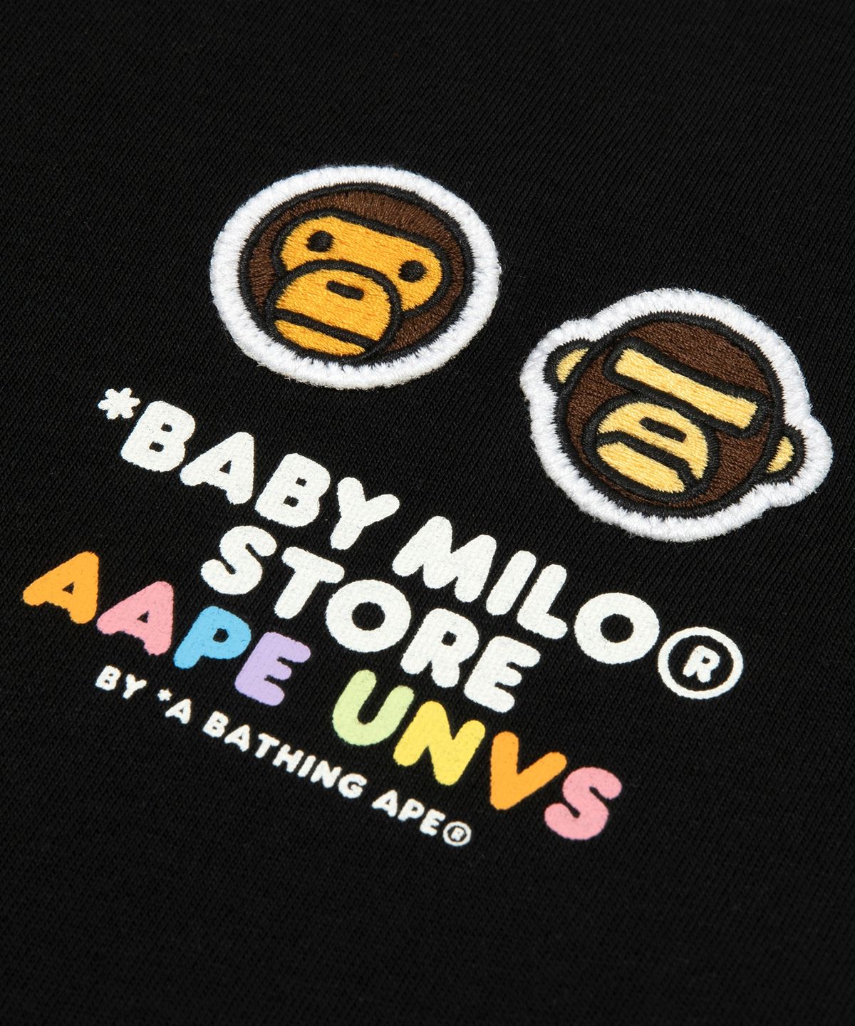 에이프(AAPE) AAPE X BABY MILO STORE Short Sleeve tee / AAPTEM9862XXQBKX