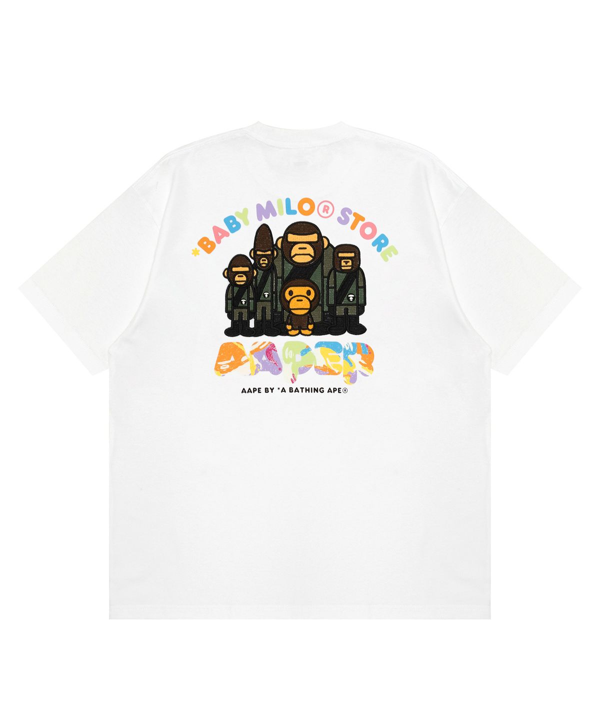 에이프(AAPE) AAPE X BABY MILO STORE Short Sleeve tee / AAPTEM9862XXQWHX