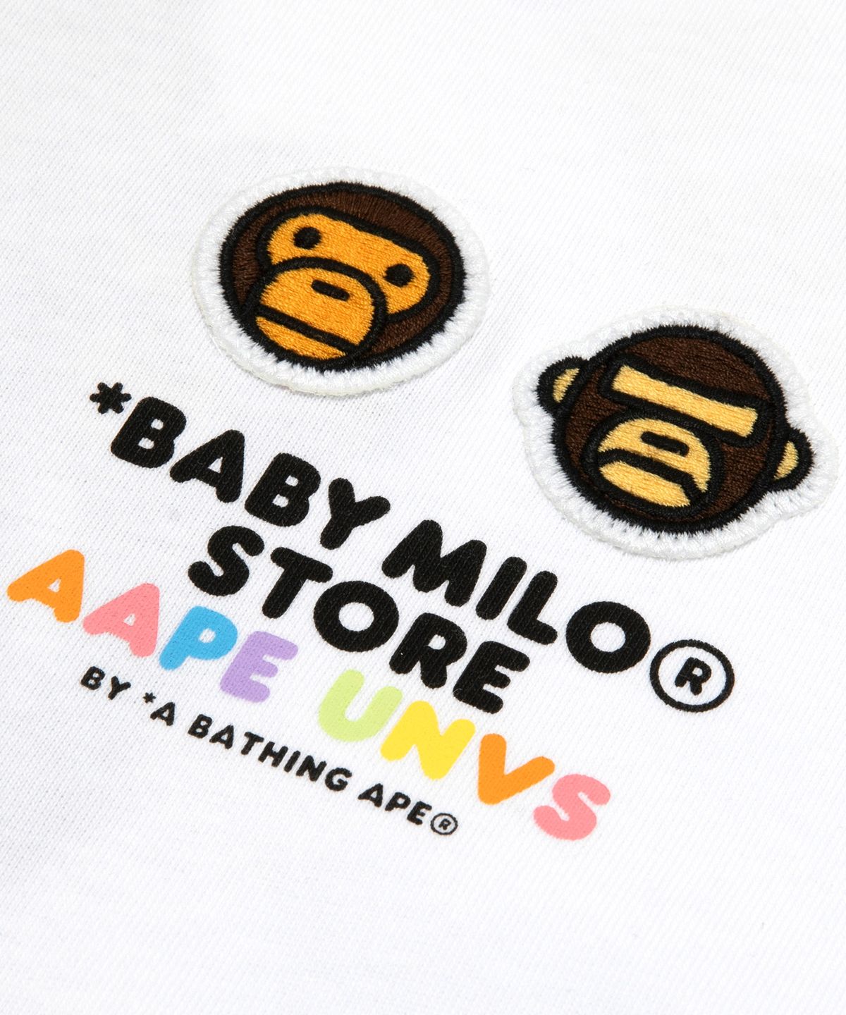 에이프(AAPE) AAPE X BABY MILO STORE Short Sleeve tee / AAPTEM9862XXQWHX