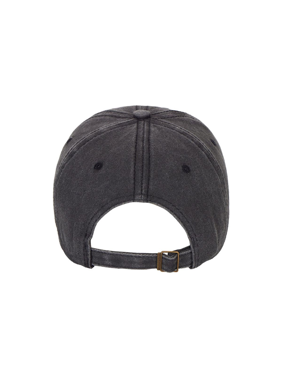 우아오(UAAO) 휴먼바때리 로고 스티치 데님 볼캡 (Black)