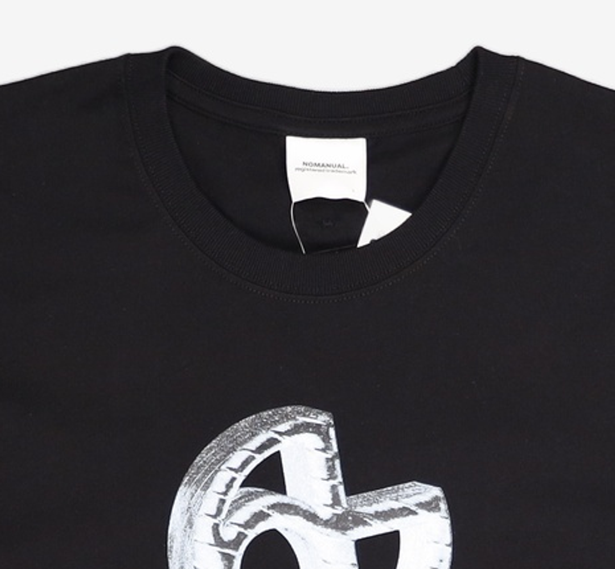노매뉴얼(NOMANUAL) METAL SYMBOL LOGO T-SHIRT - BLACK L