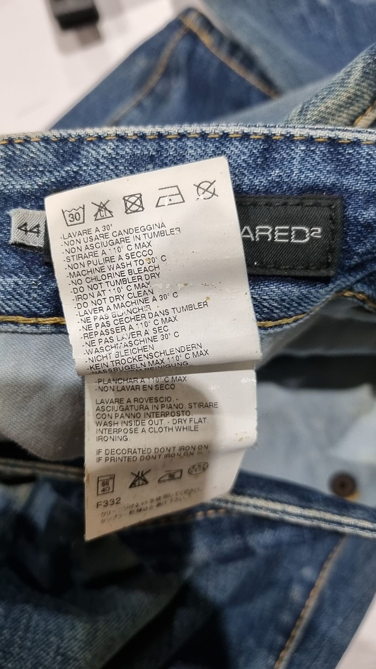 디스퀘어드2(DSQUARED2) 청/데님 팬츠 44