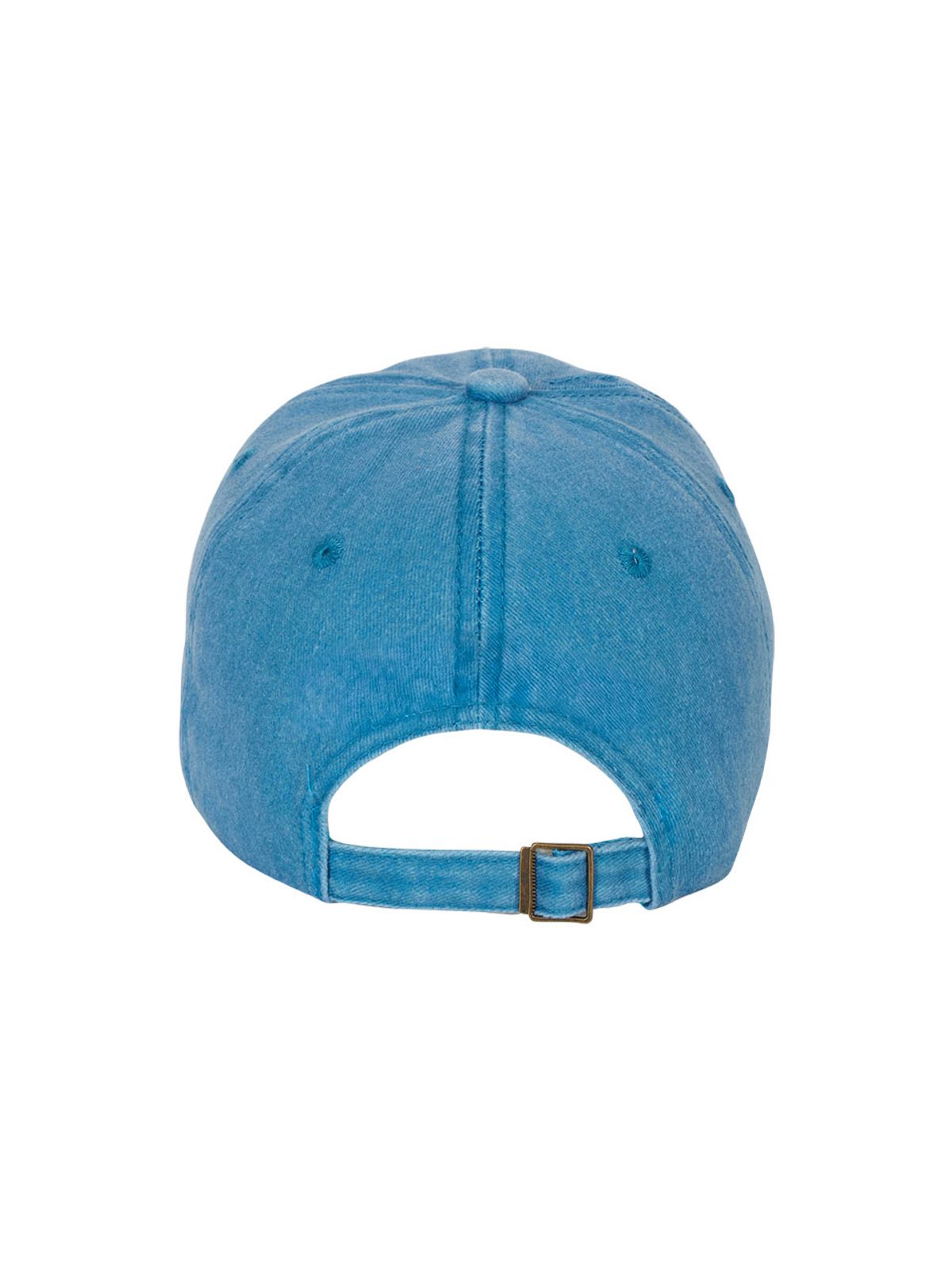 우아오(UAAO) 휴먼바때리 로고 스티치 데님 볼캡 (Mineral Blue)