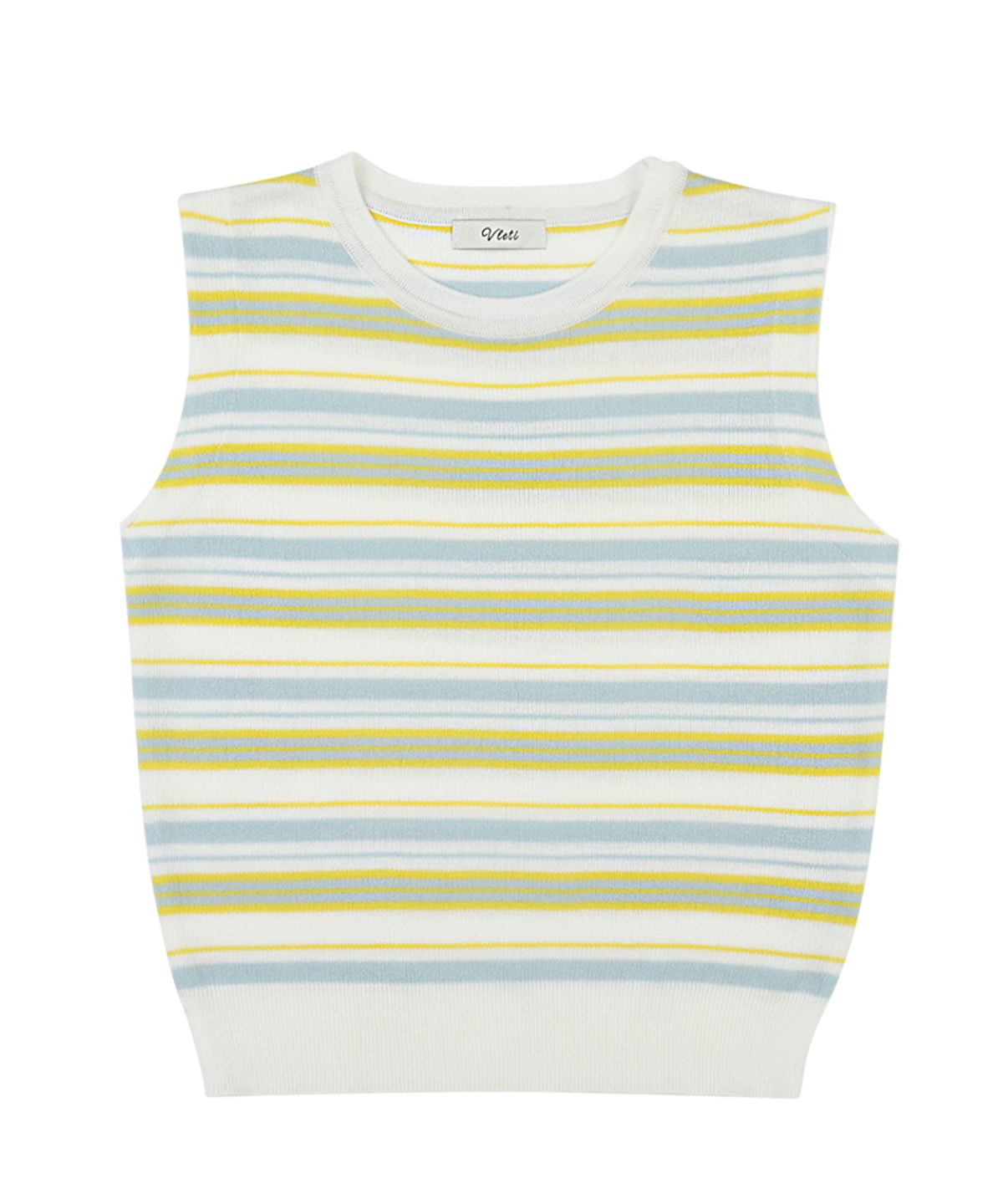 블레티(VLETI) Stripe Viscose Knit Sleeveless (ivory)