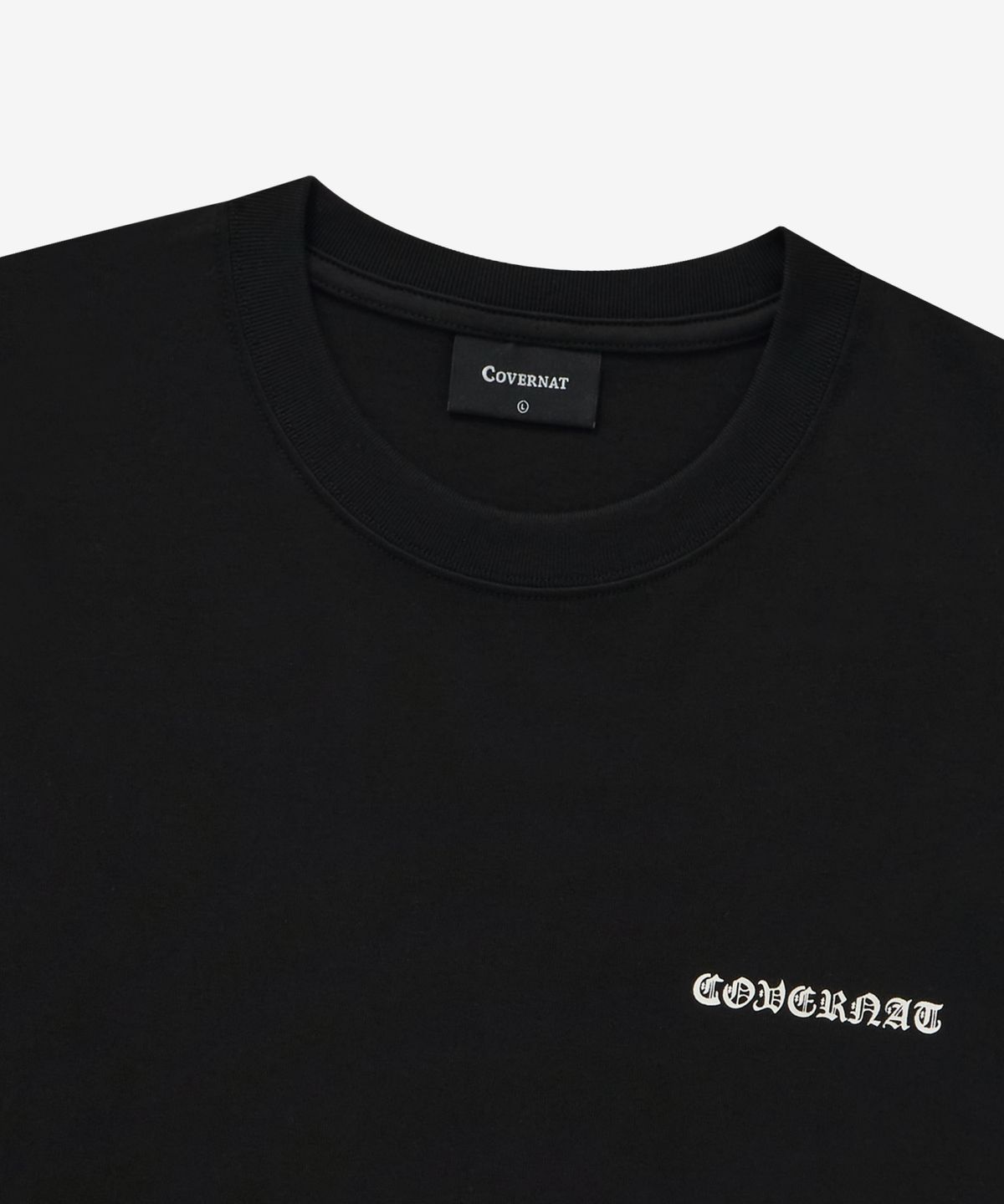 커버낫(COVERNAT) 디플로마 로고 엠블럼 티셔츠 블랙