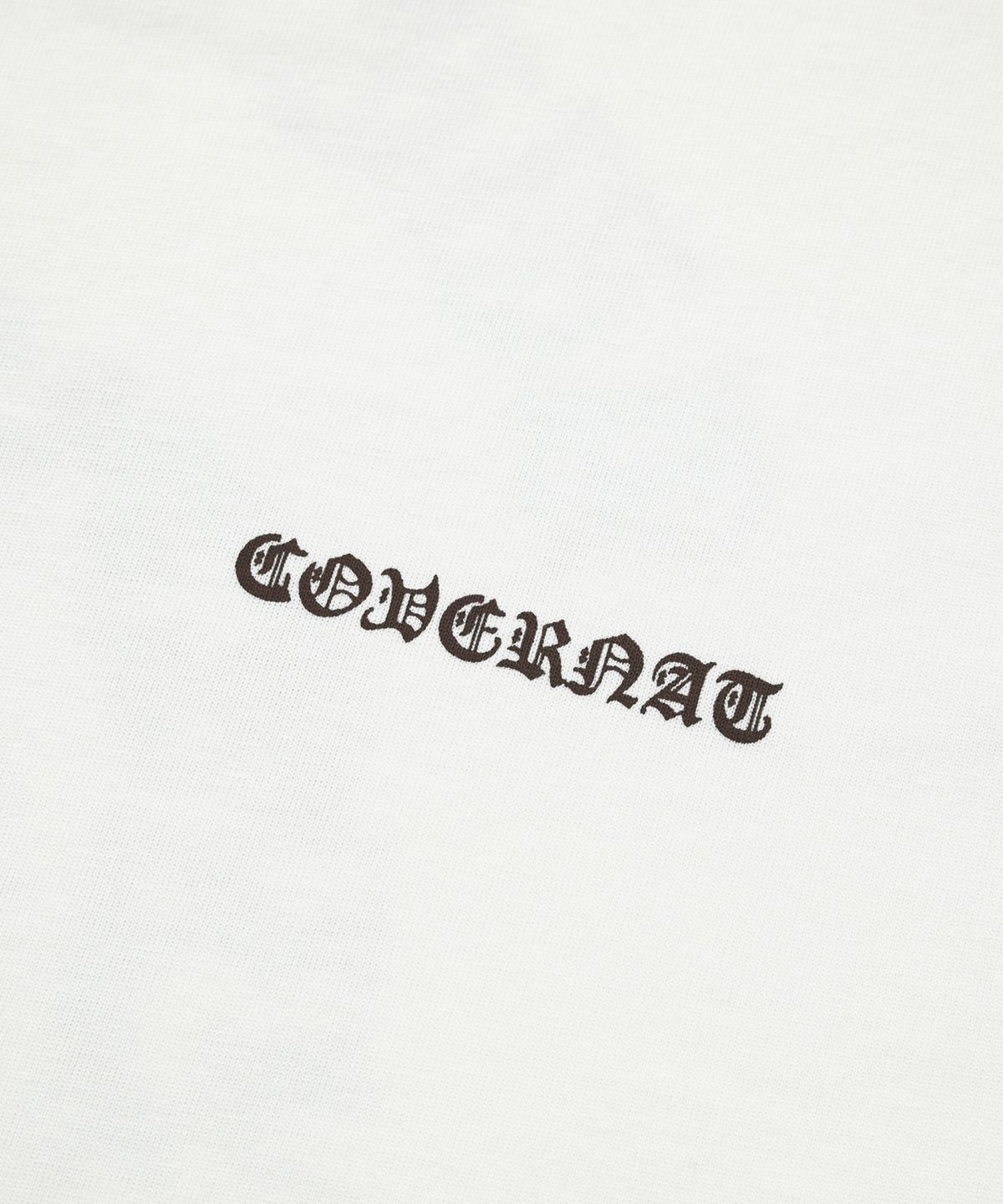 커버낫(COVERNAT) 디플로마 로고 엠블럼 티셔츠 화이트