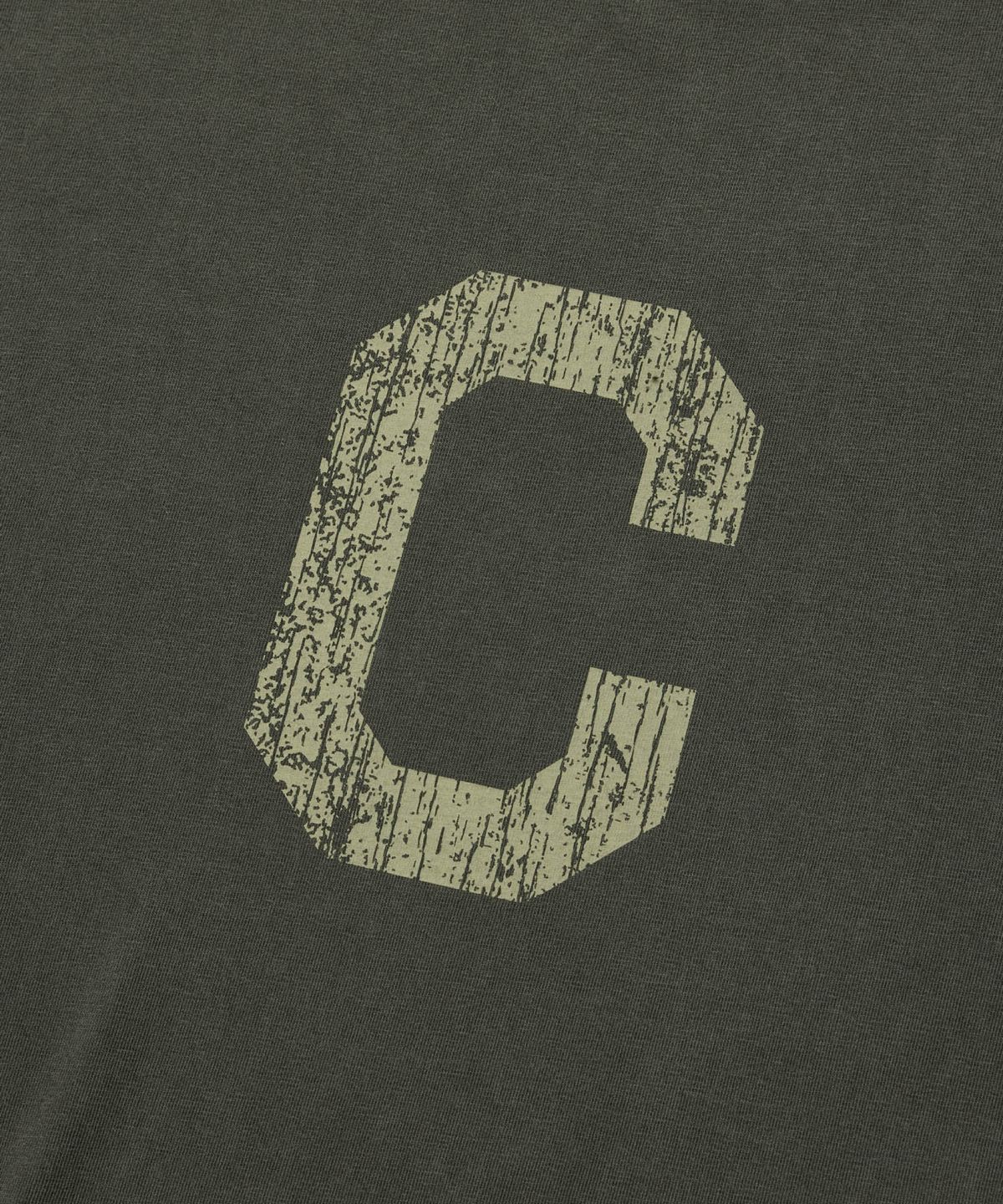 커버낫(COVERNAT) 피그먼트 C 로고 티셔츠 차콜